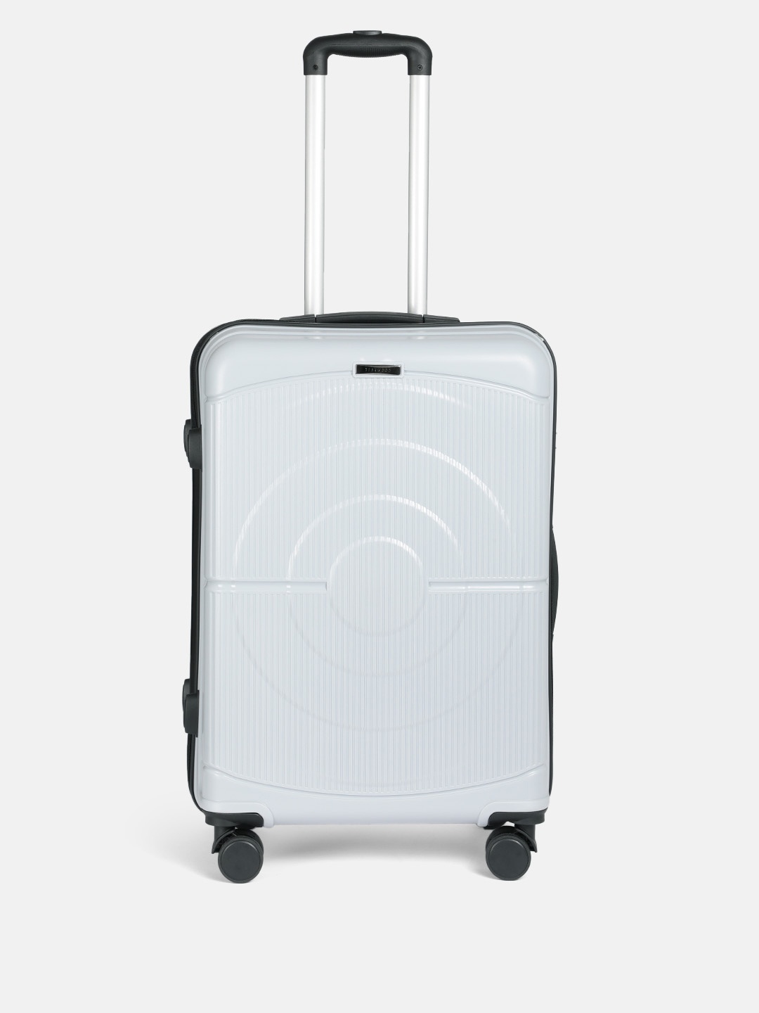 

Teakwood Leathers Concentrix Hard Sided Medium Size Trolley Bag - 57 L, Grey
