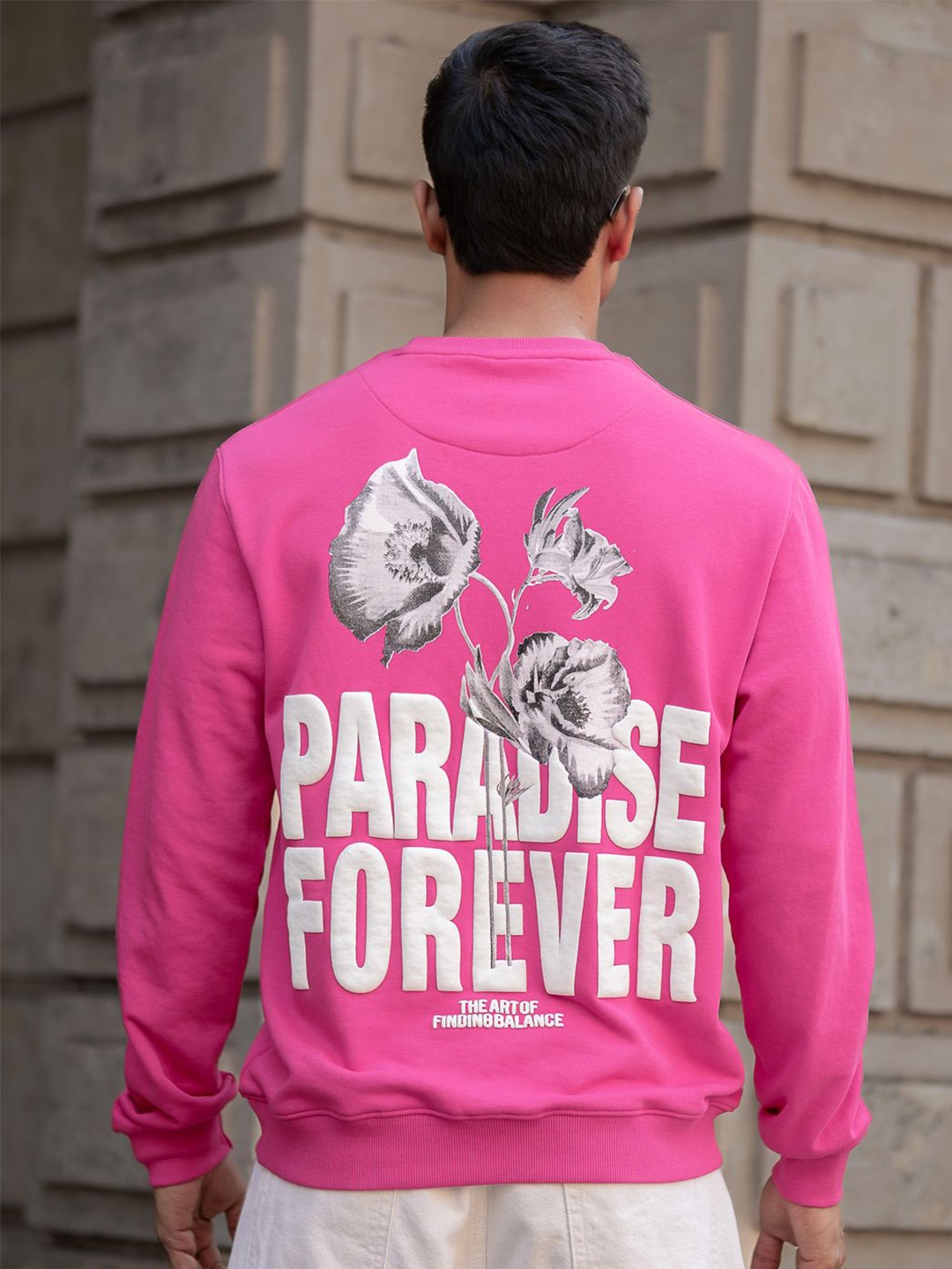 

Powerlook Men Typography Printed T-shirt, Pink