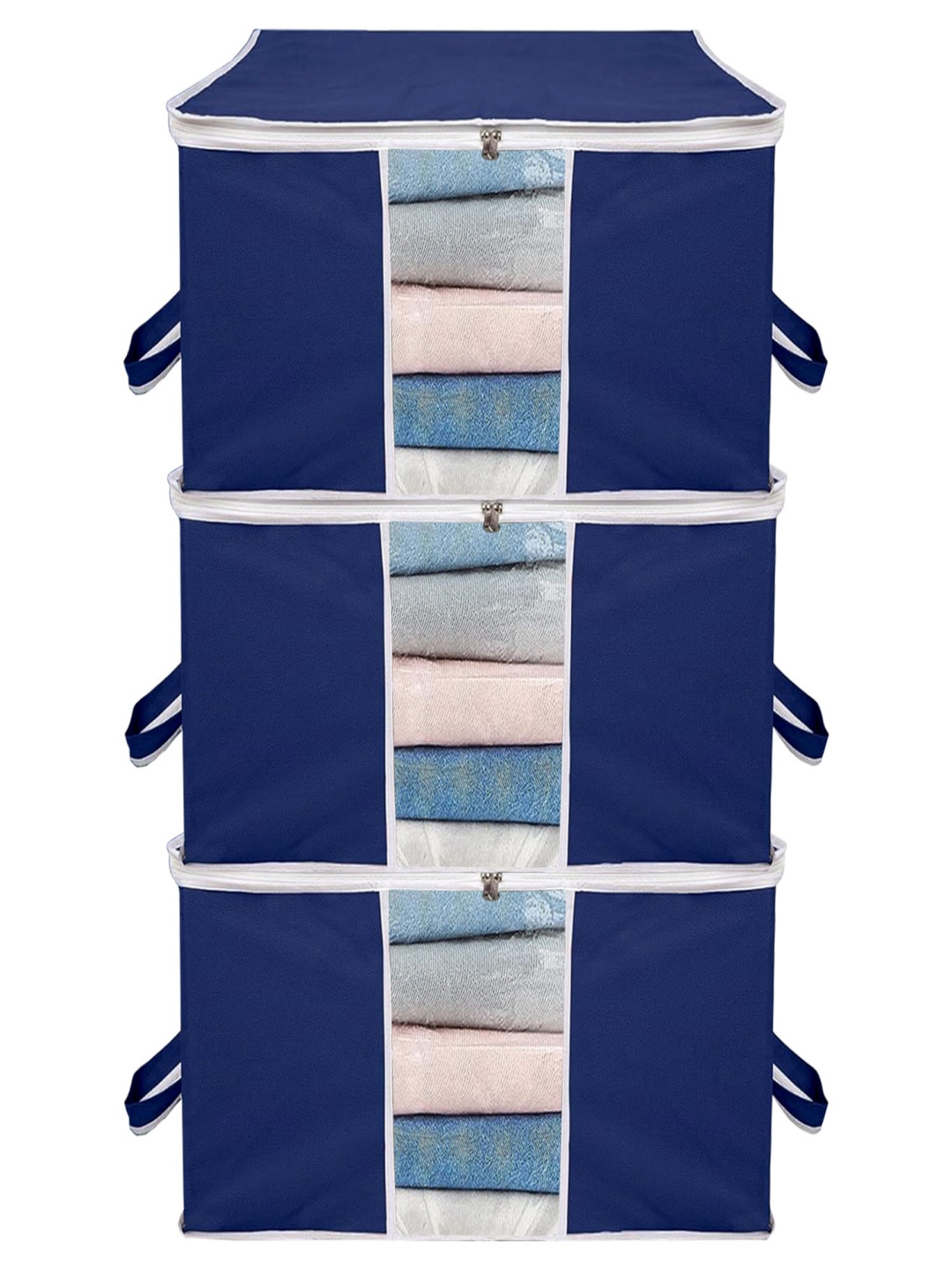 

ANKIT INTERNATIONAL Blue Set of 3 Super Strong Multi-Utility Organisers