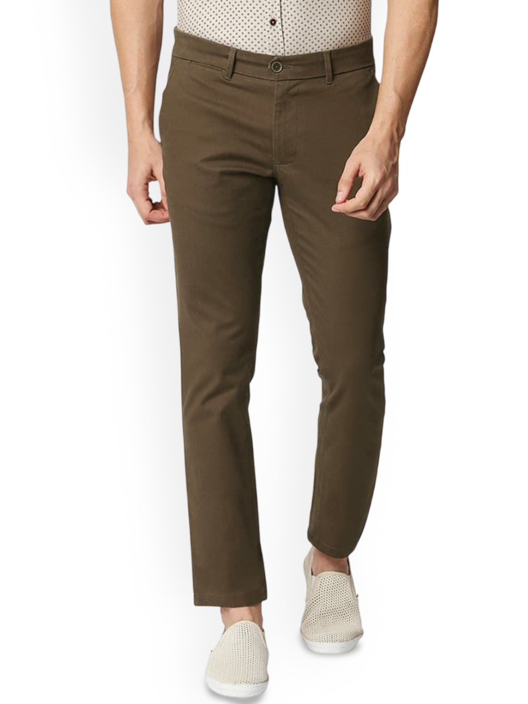 

Basics Men Comfort Trousers, Brown