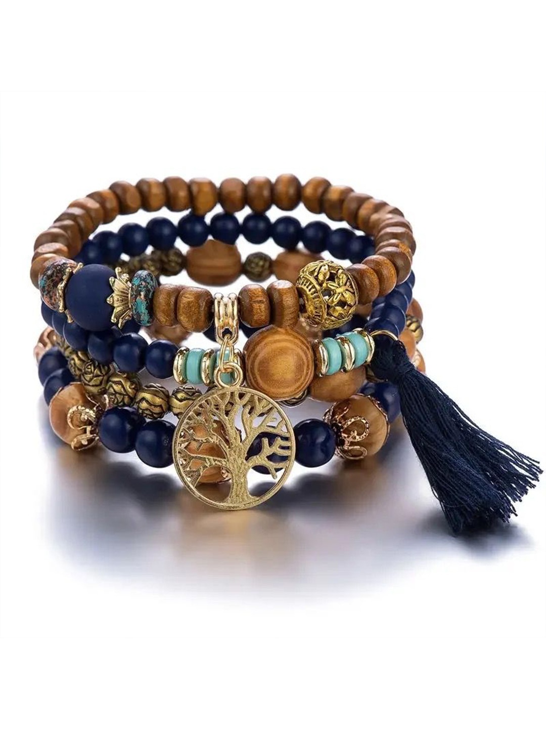 

Shining Diva Fashion Women 4 Gold-Plated Bracelet