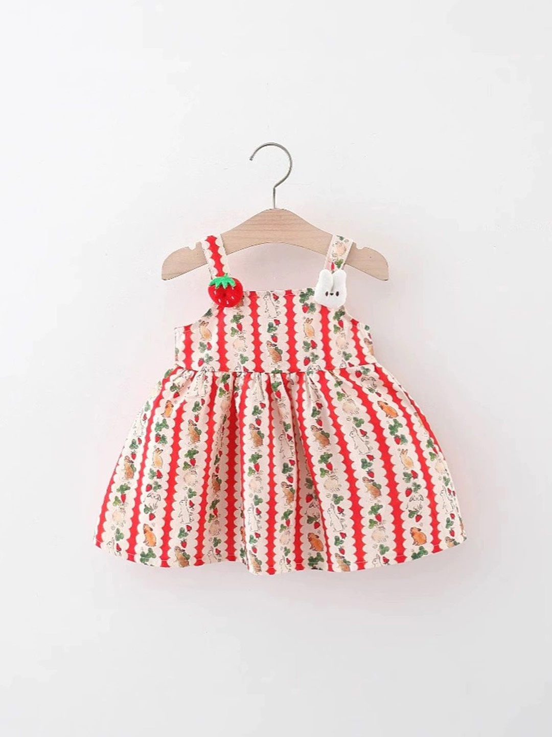 

LULU & SKY Girls Printed Fit & Flare Dress, White