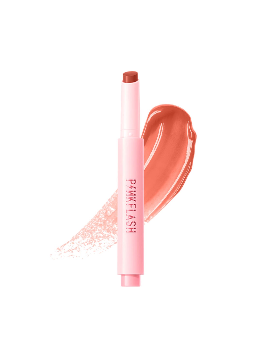 

PINKFLASH Volumizing Glossy Long Lasting Lip Balm - Summer Apricot NU02, Orange