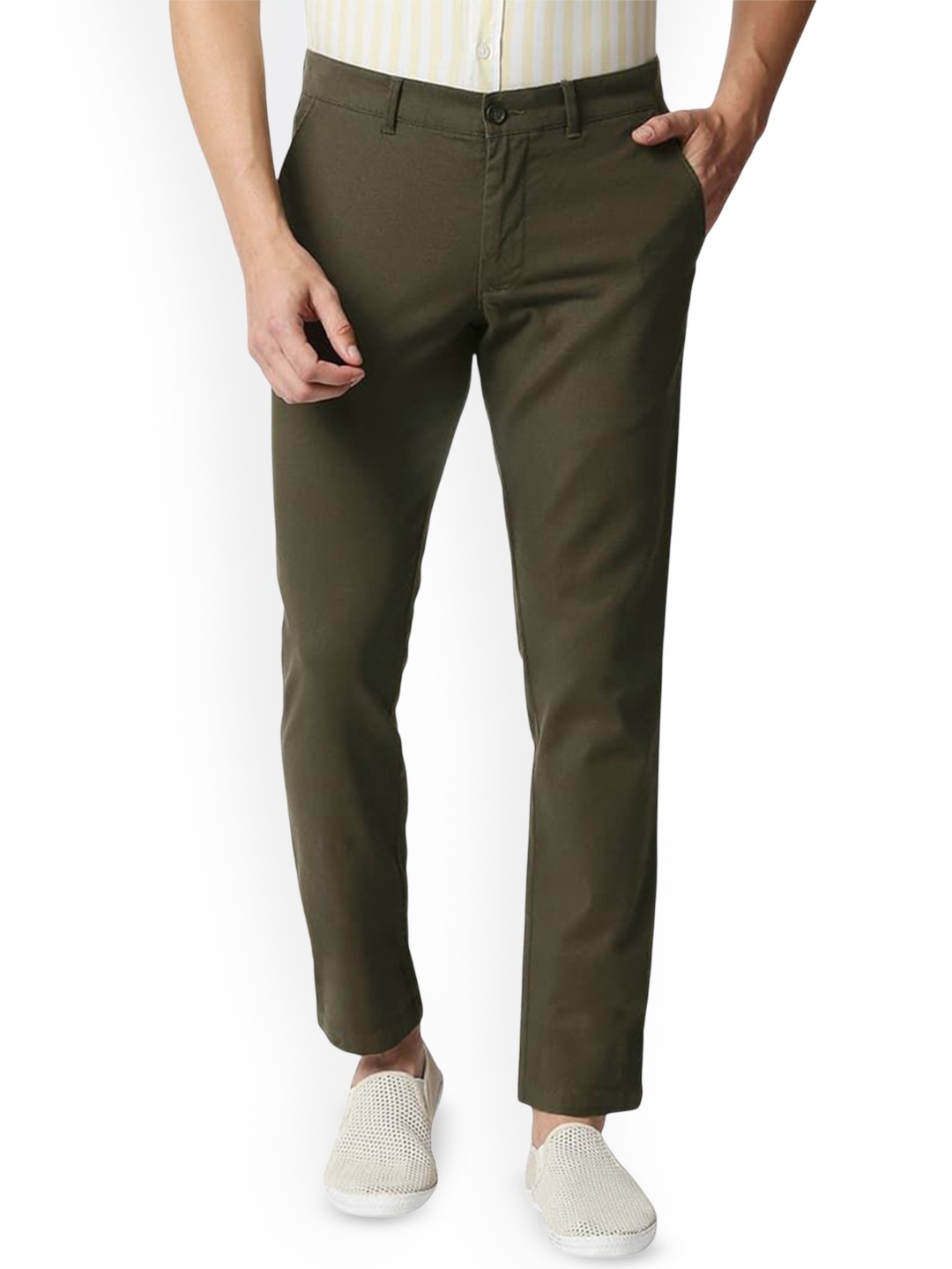 

Basics Men Comfort Trousers, Brown