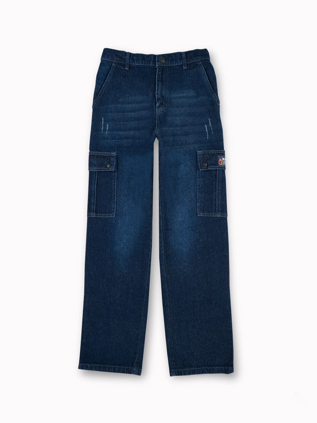 

Gini and Jony Boys Comfort Straight Fit Light Fade Low Distress Jeans, Blue