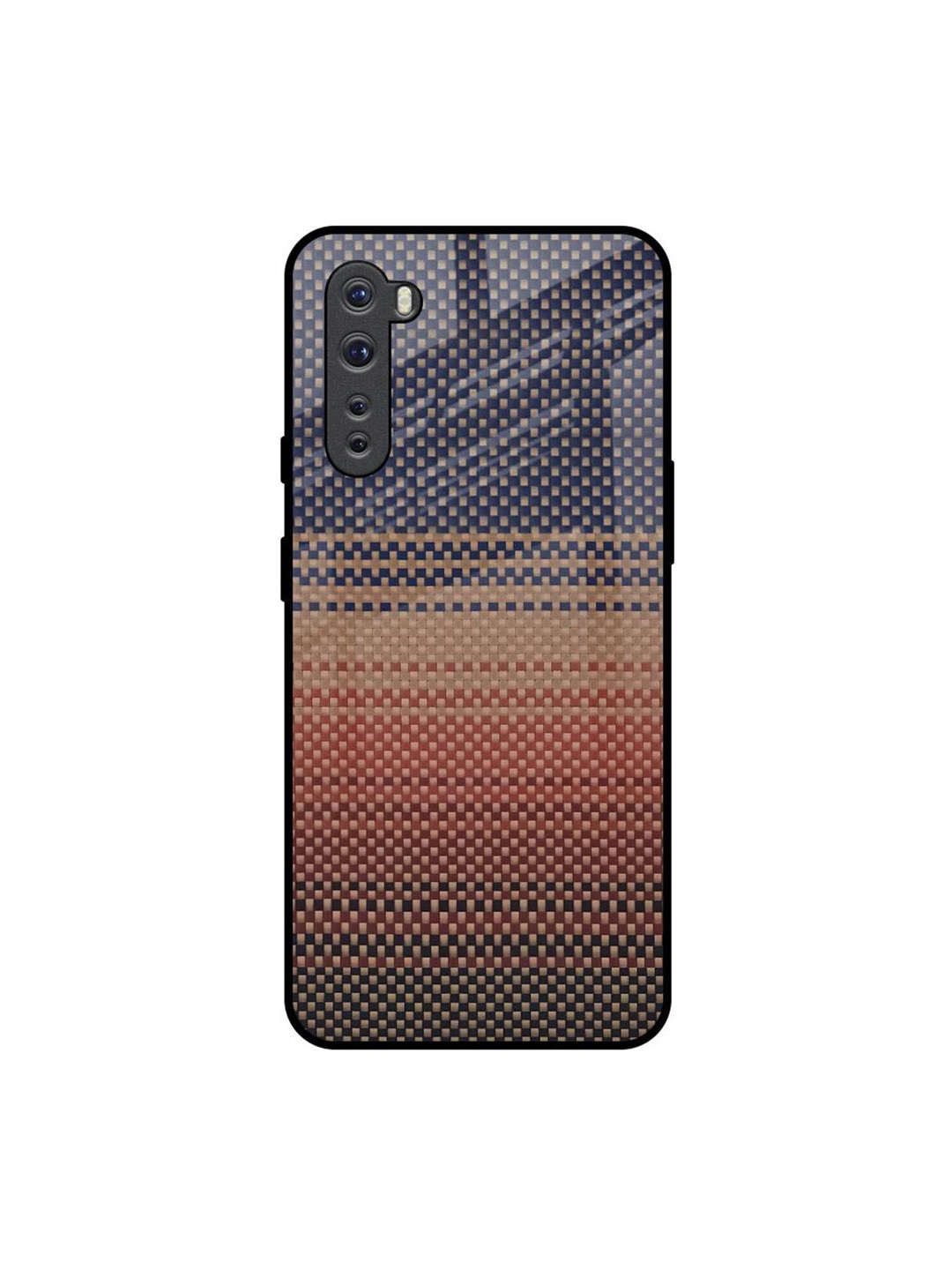 

QRIOH Fiber Artistry Printed OnePlus Nord Back Case, Blue
