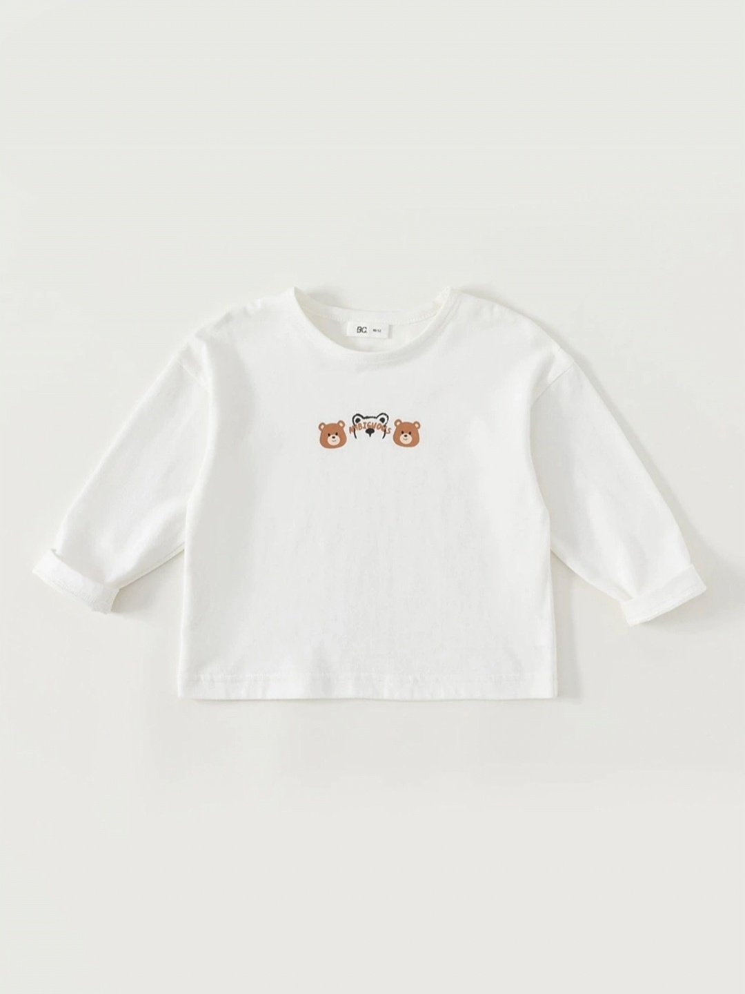 

LULU & SKY Kids Typography Organic Cotton Applique T-shirt, White