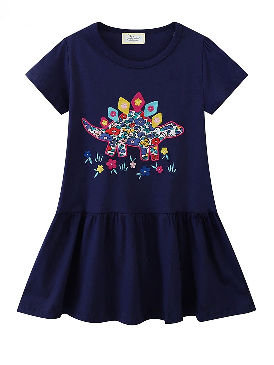

LULU & SKY Girls Printed Nightdress, Blue