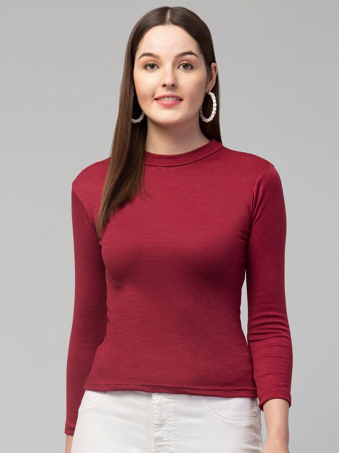 

FAMBEE Top, Maroon
