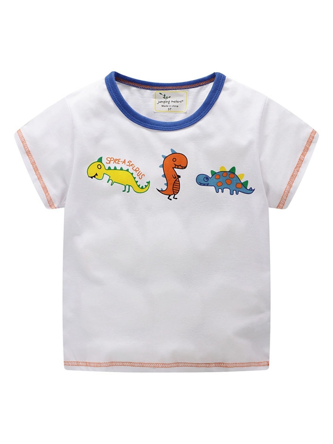 

LULU & SKY Boys Printed Applique T-shirt, White