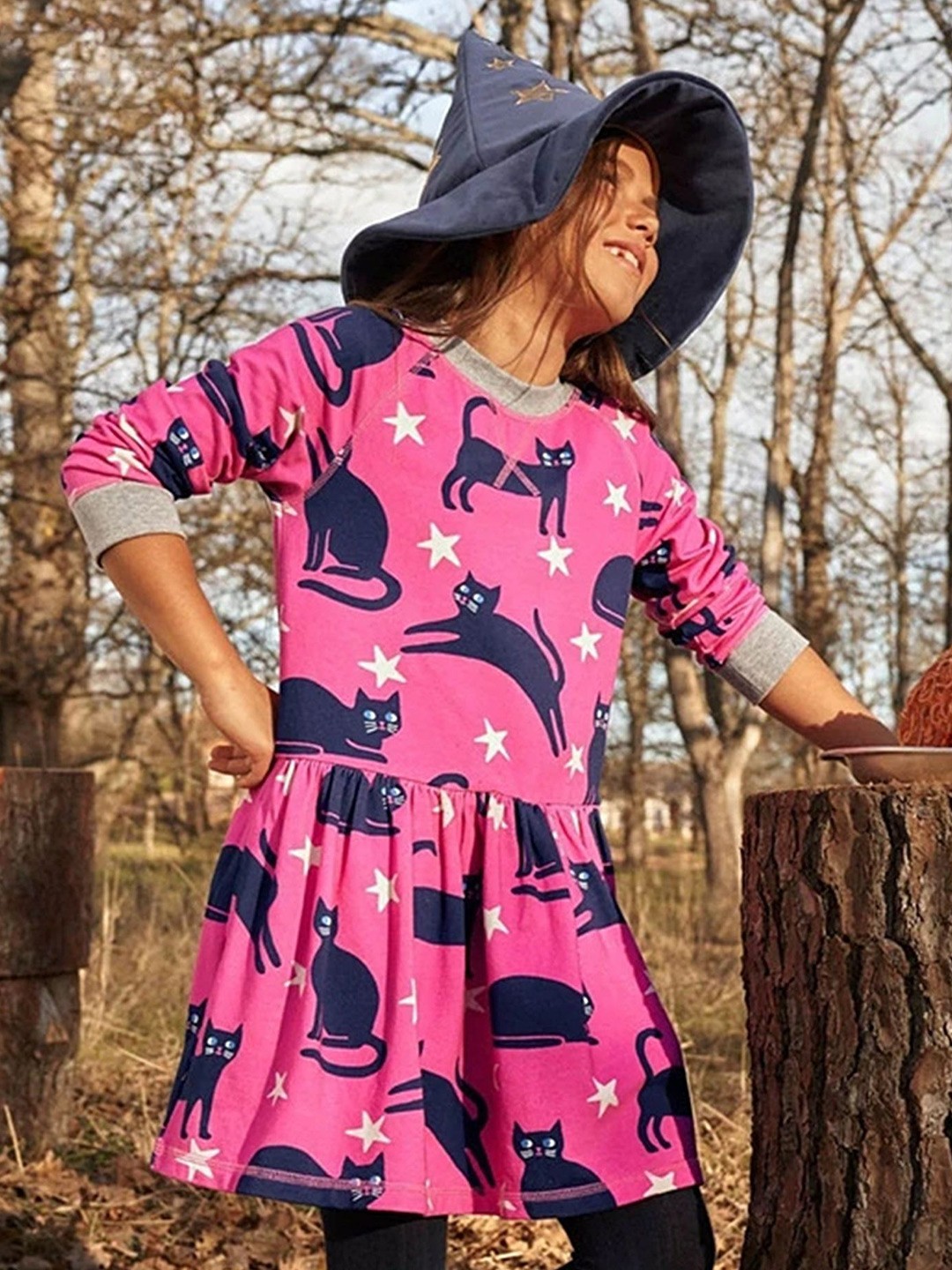 

LULU & SKY Girls Printed Nightdress, Pink