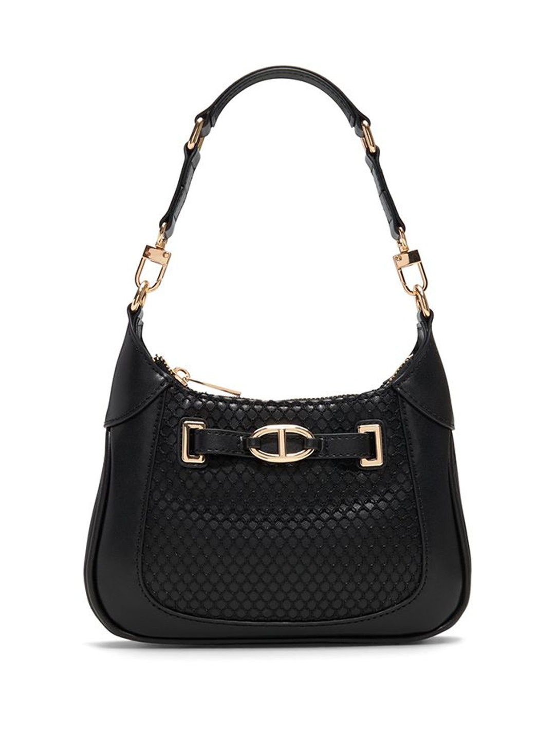 

ALDO Textured Structured Sling Bag with Quilted, Black