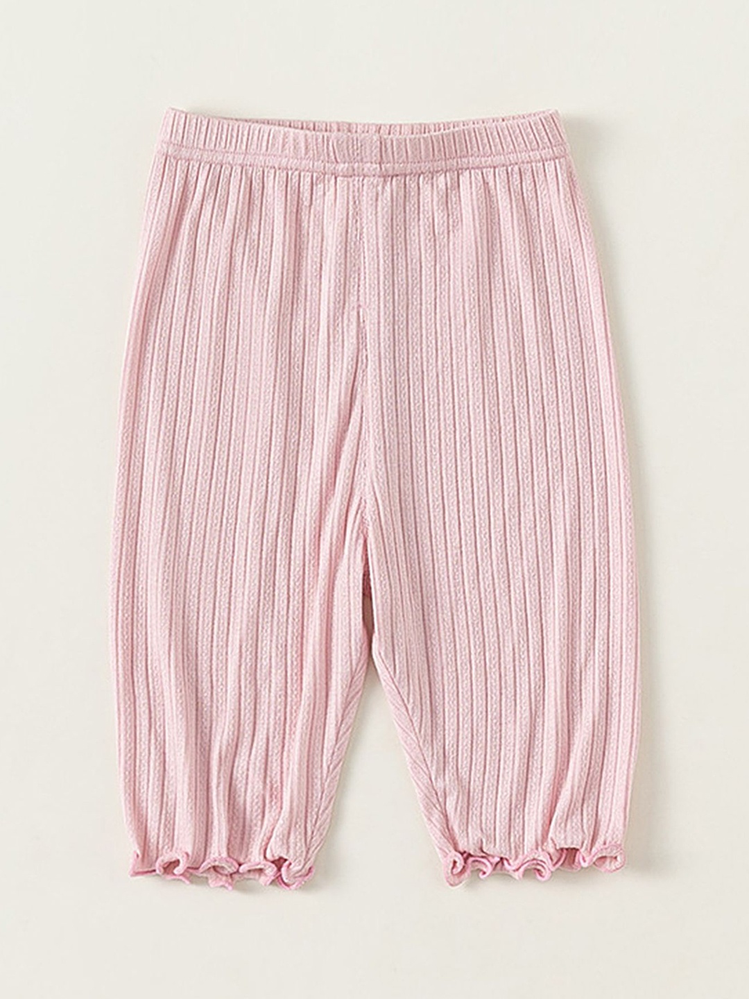 

LULU & SKY Girls High-Rise Jodhpuris Trousers, Pink