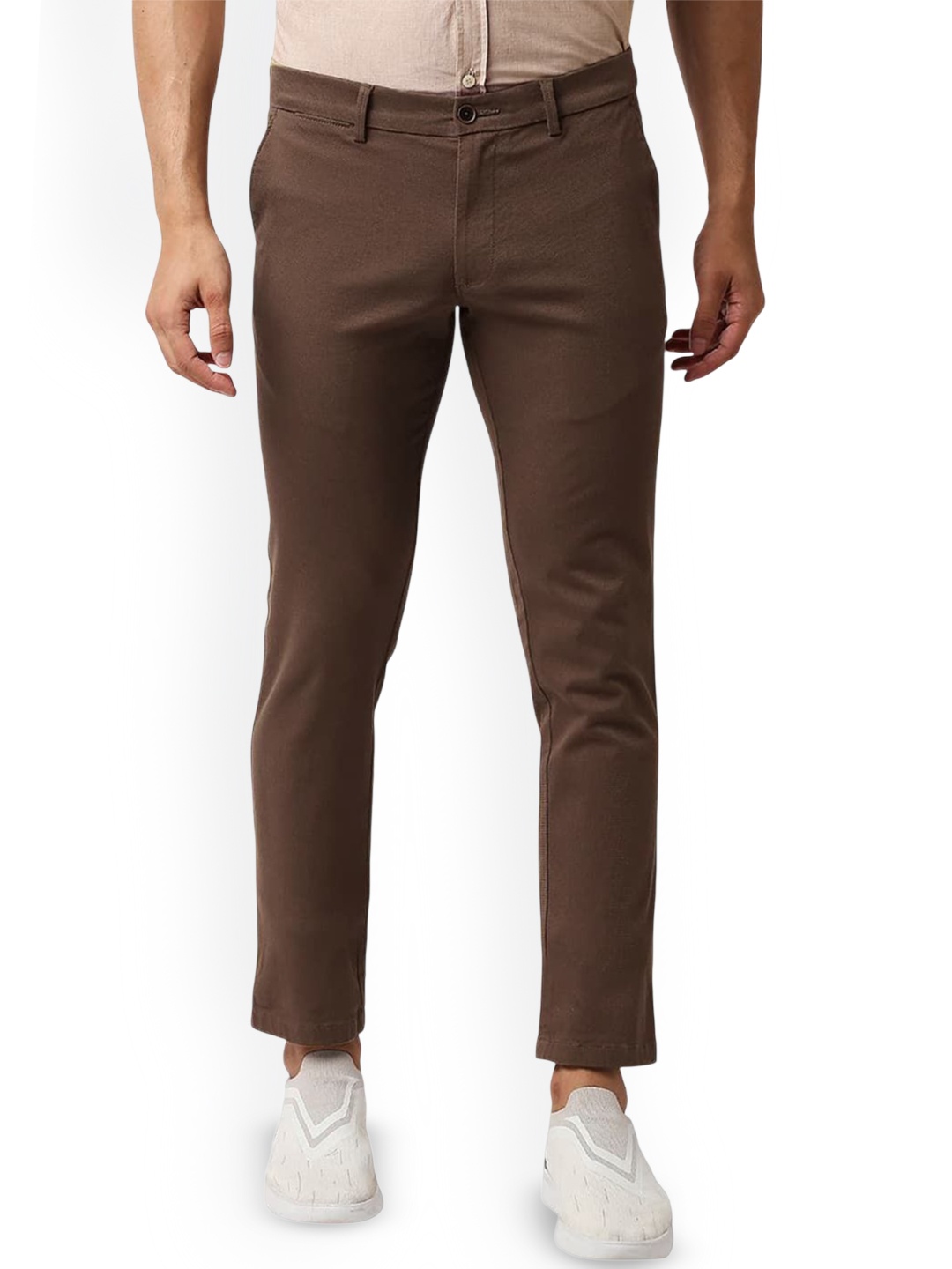 

Basics Men Comfort Trousers, Brown