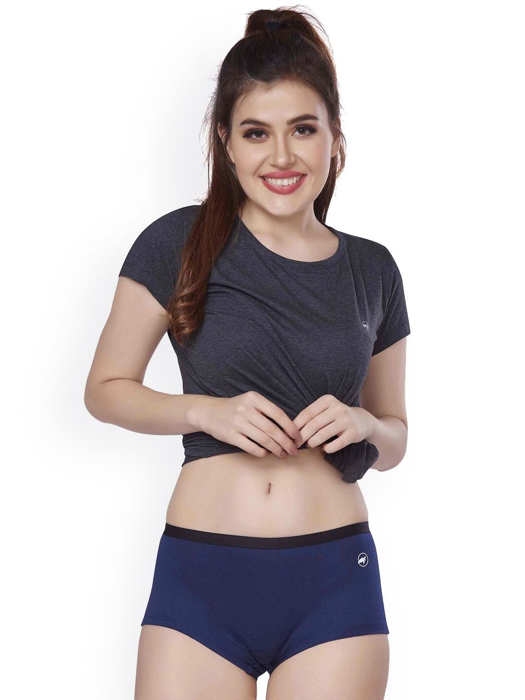 

LOGGERHEAD Cotton Boy Shorts Brief LHCB017-Navy, Navy blue