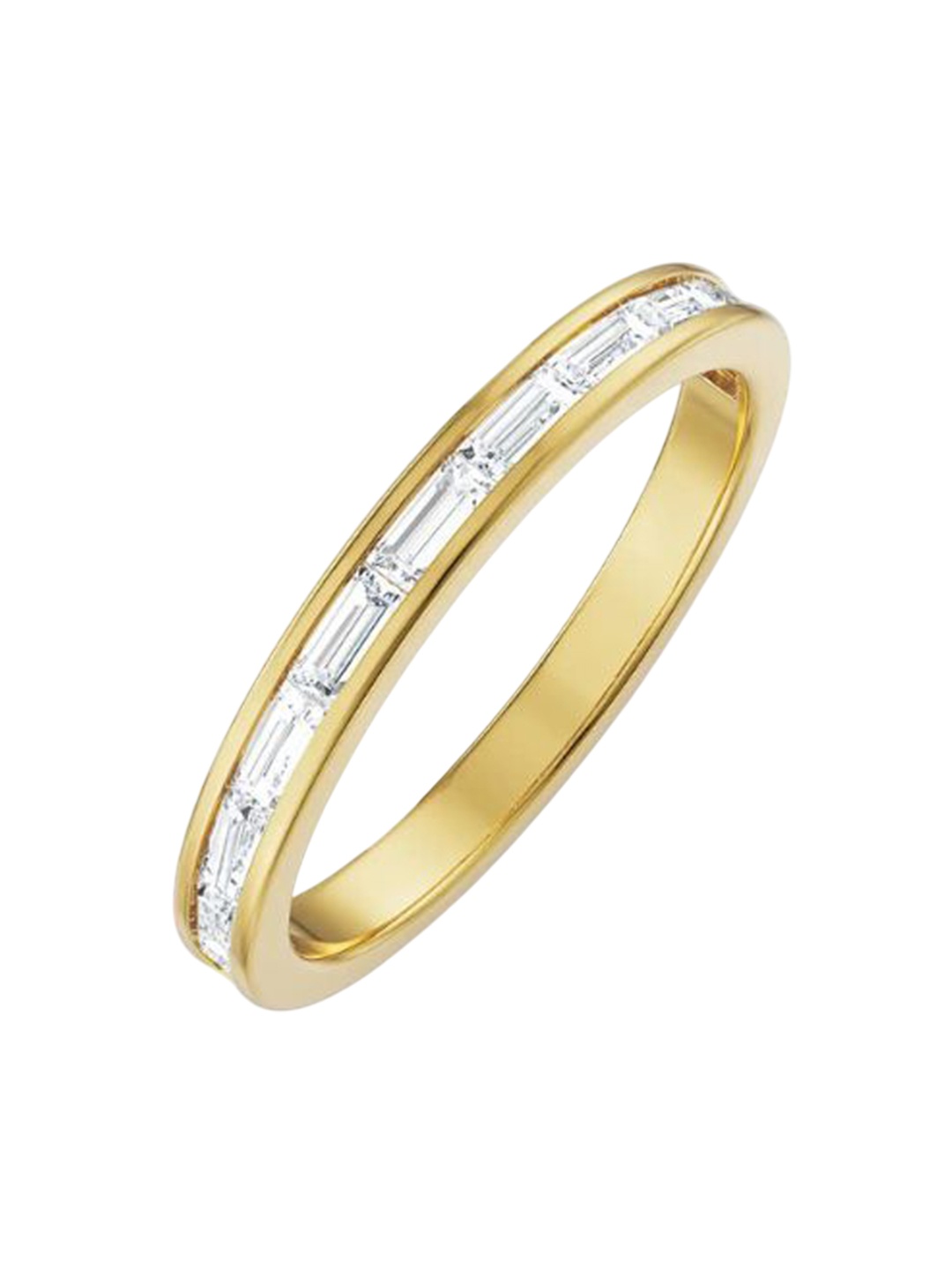 

Emori Baguette Straight Wedding Band, Gold