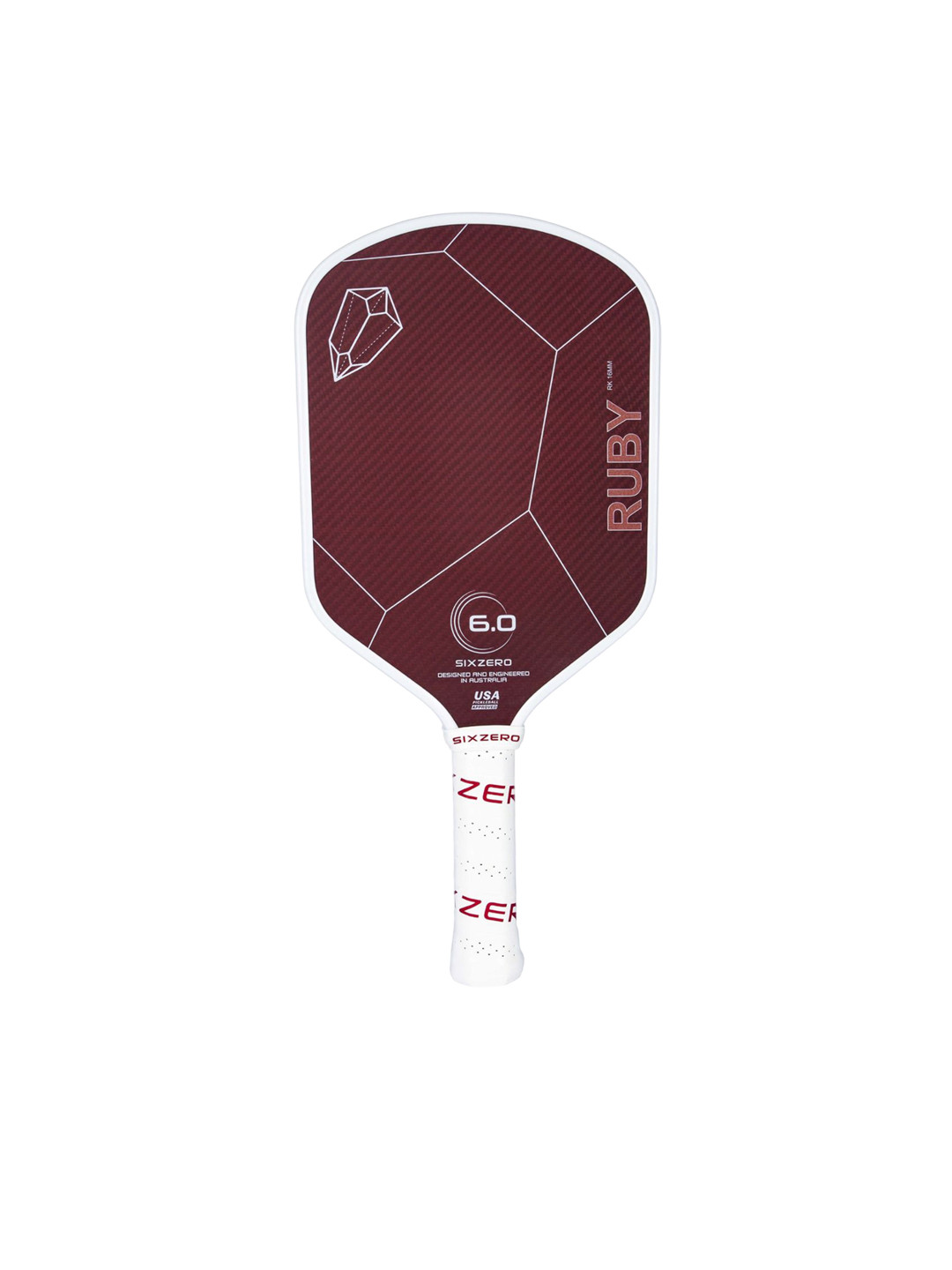 

SIXZERO Ruby Pickleball Paddle, Red