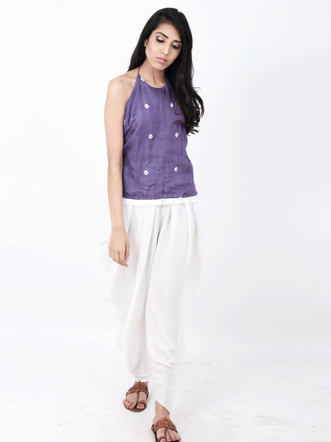 

Aapro Print Top, Purple