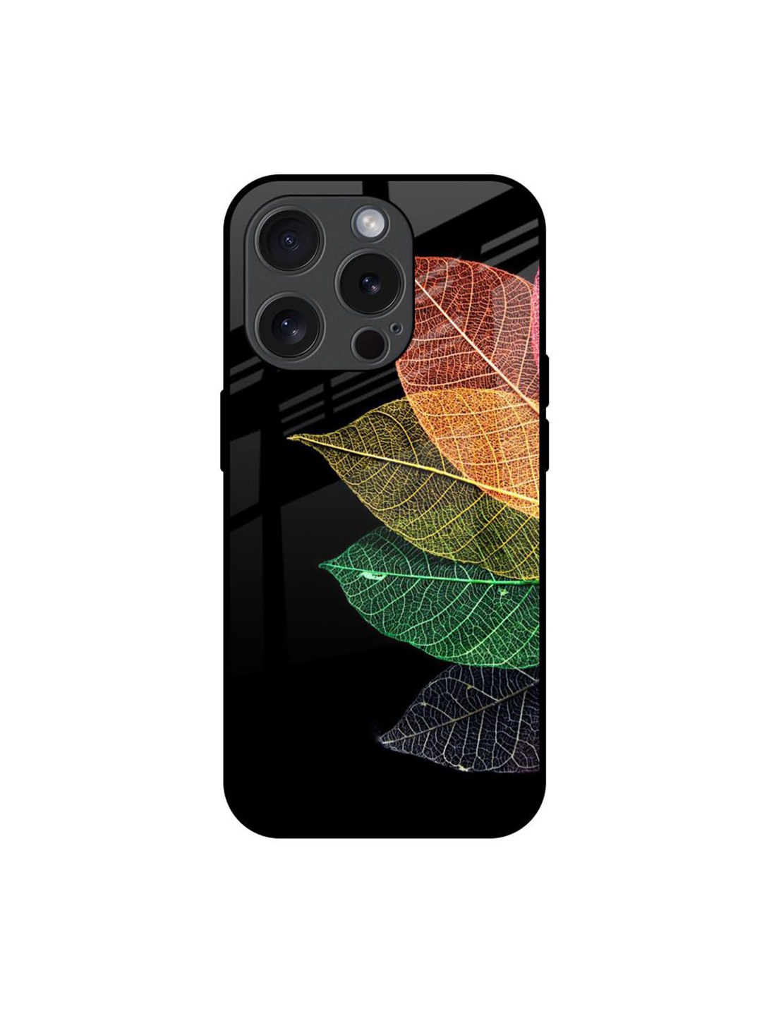 

QRIOH Quirky Printed iPhone 15 Pro Back Case Mobile Accessories, Black