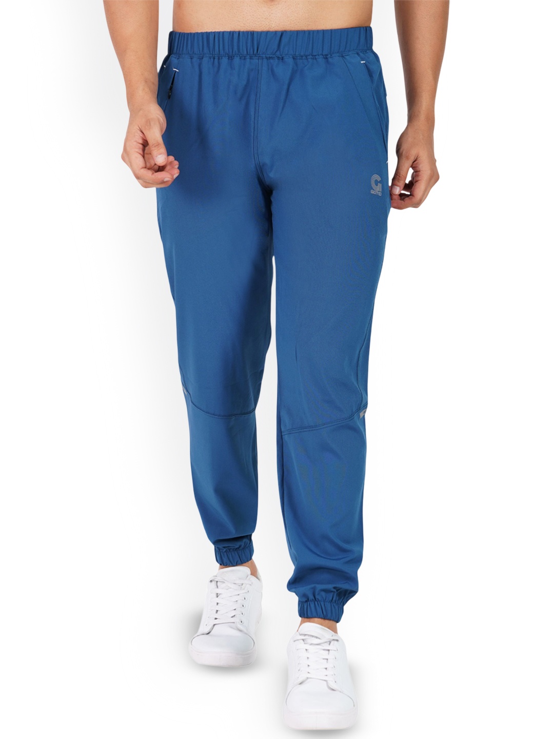 

GOTO Men Mid-Rise Joggers, Blue