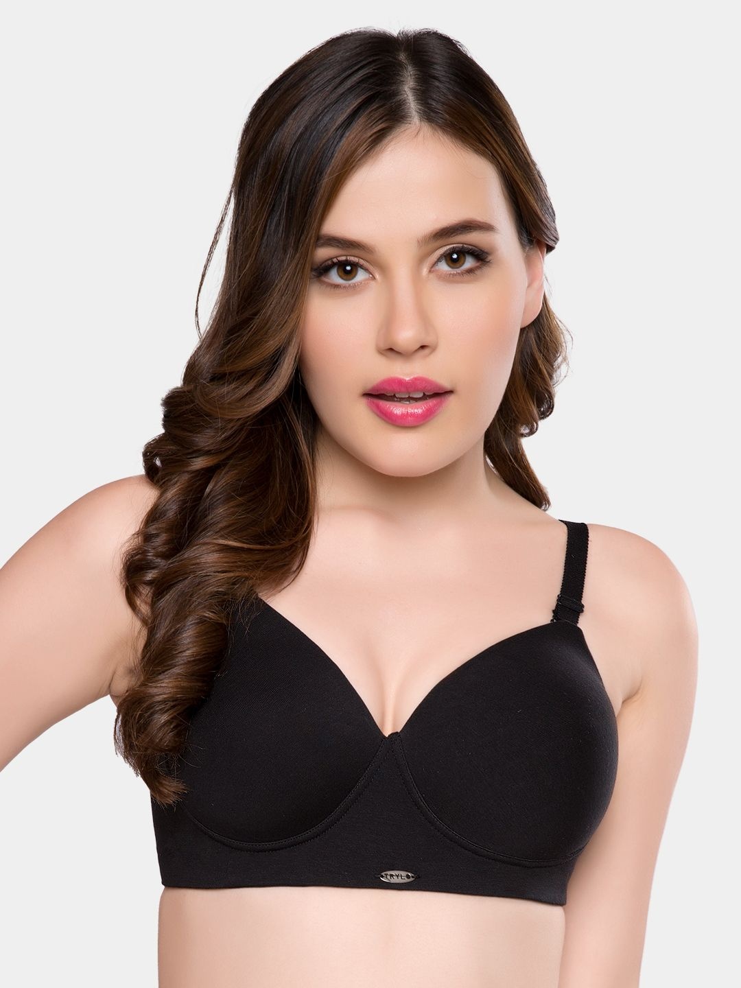 

Trylo Bra Full Coverage Lightly Padded, Black