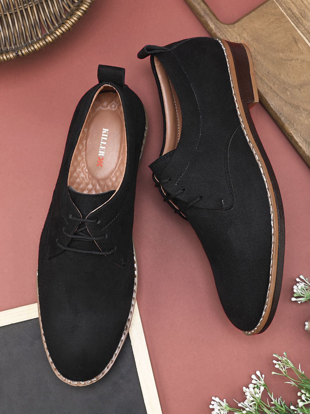 

Killer Men Lace Up Ankle Boots, Black