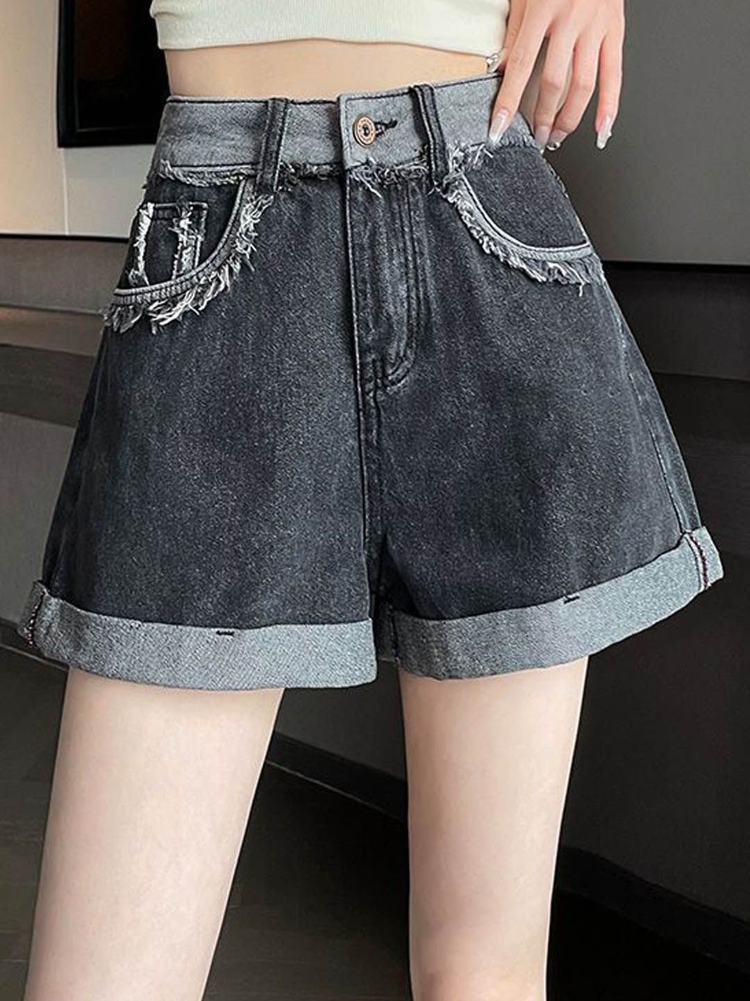 

StyleCast Women Denim Shorts, Black