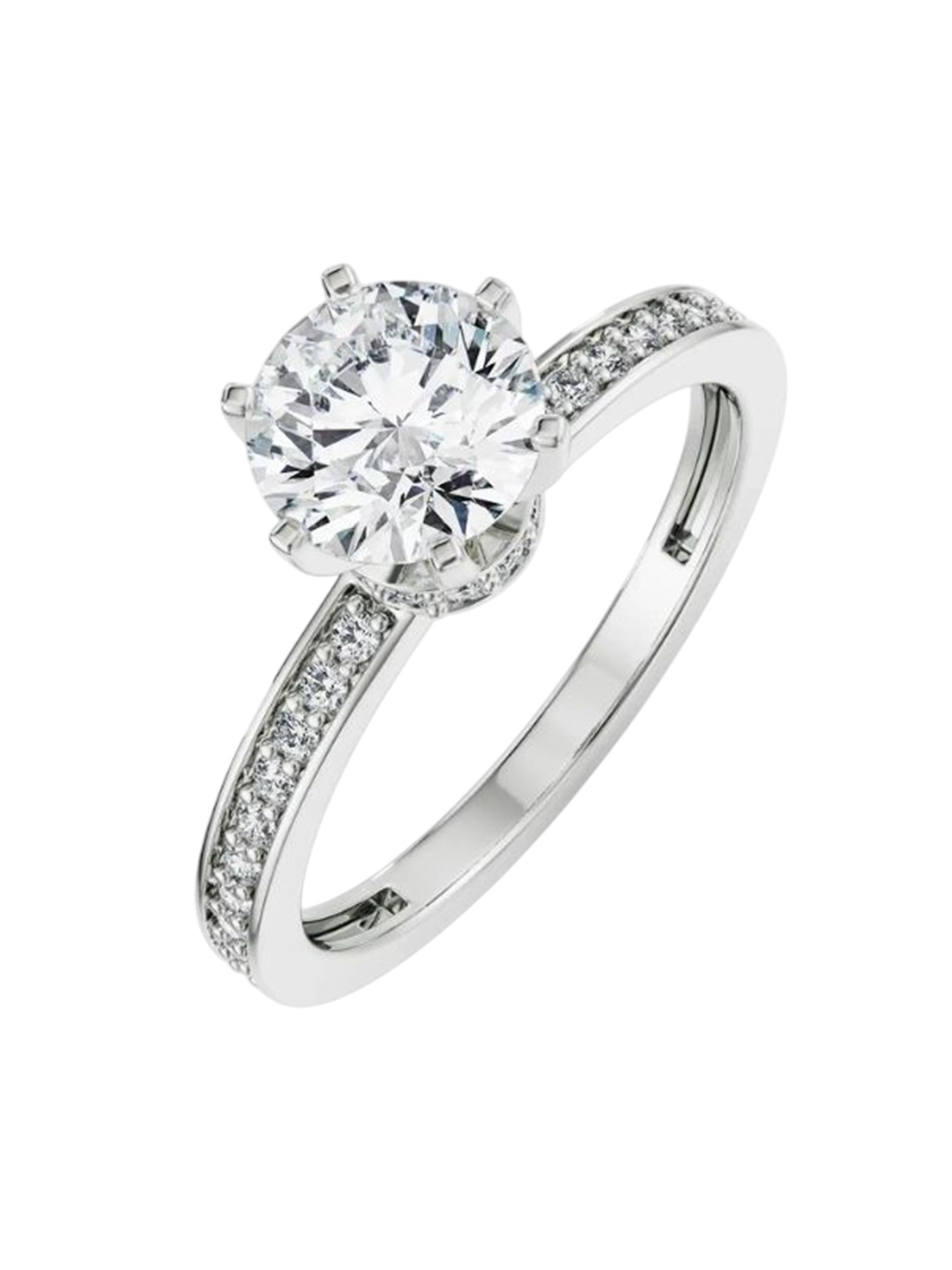 

Emori Viesco Round Diamond Ring, Yellow