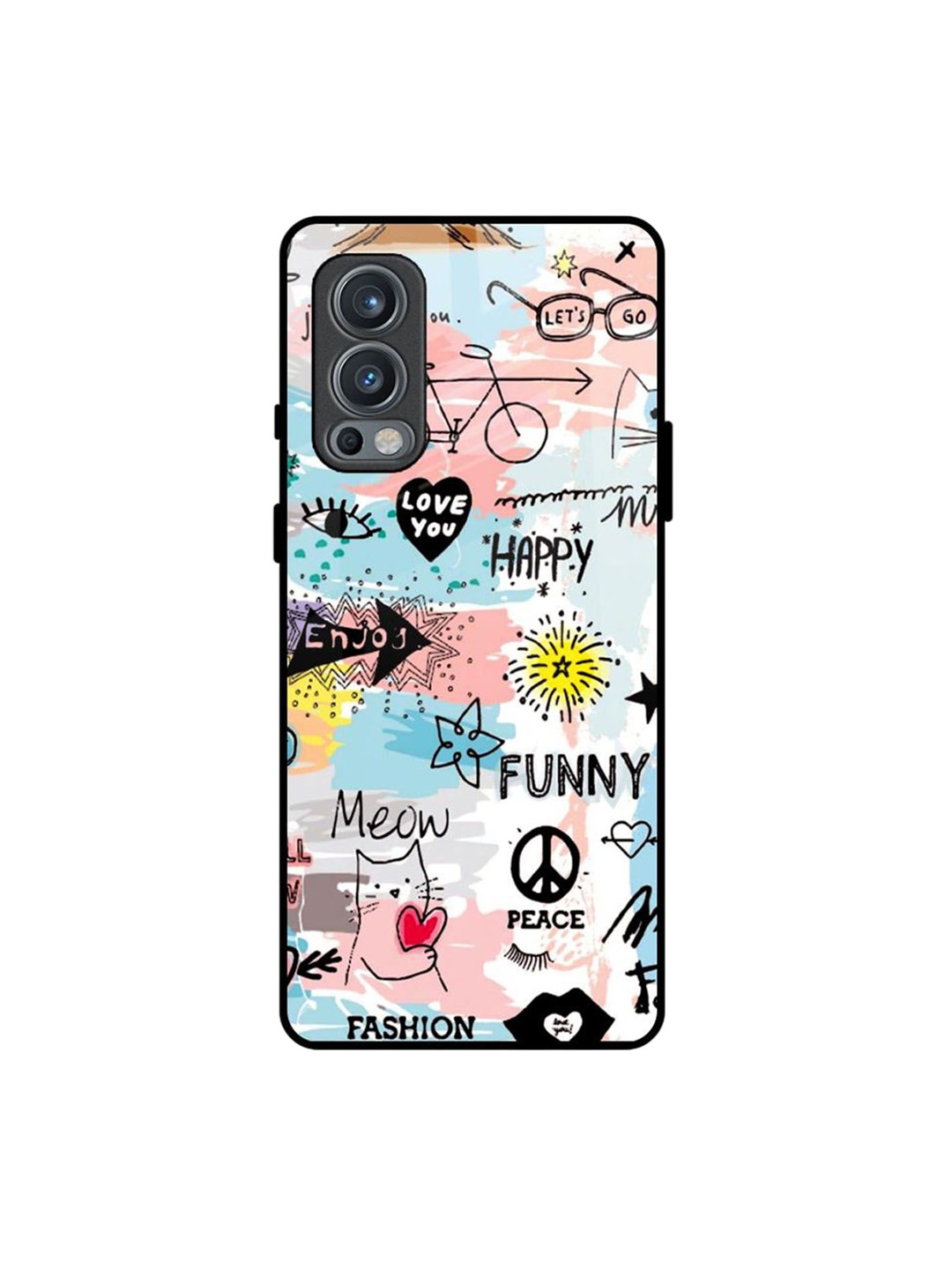 

QRIOH Just For You Printed Oneplus Nord 2 Back Case, Pink