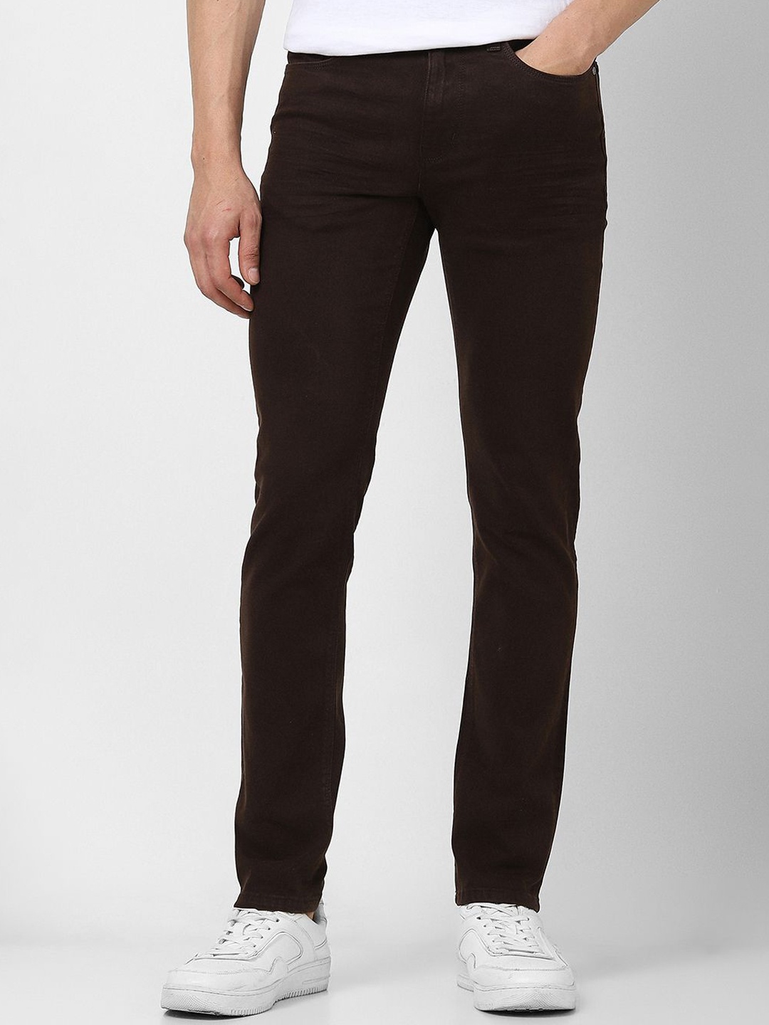 

VAN HEUSEN DENIM LABS Men Slim Fit Mid-Rise Jeans, Brown