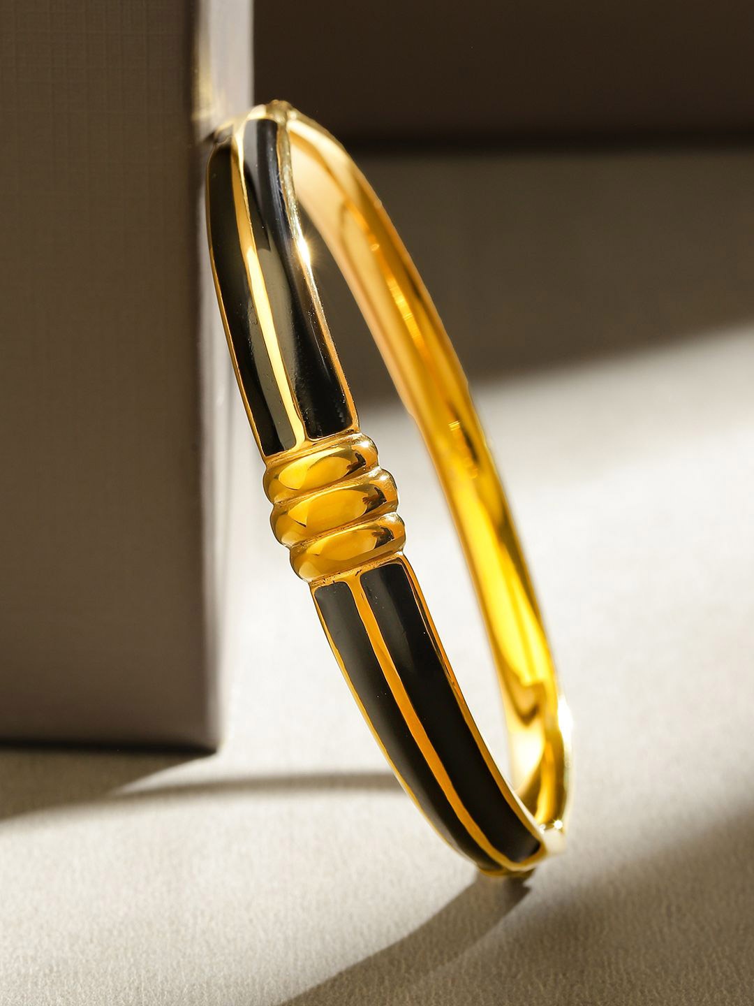 

Rubans Voguish Women Gold-Plated Bangle-Style Bracelet