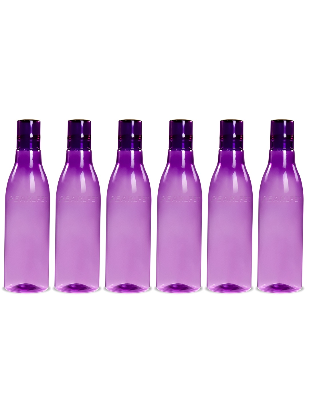 

Pearlpet Delight Purple 6 Pieces BPA Free Water Bottles 1L Each