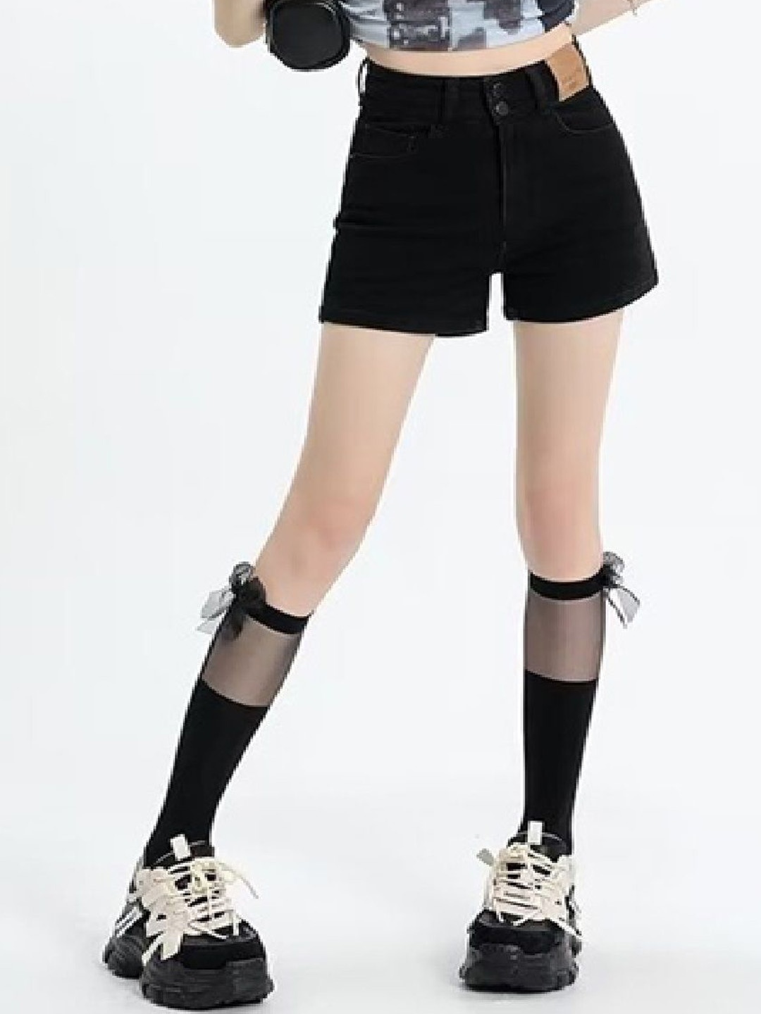 

StyleCast Women Denim Shorts, Black