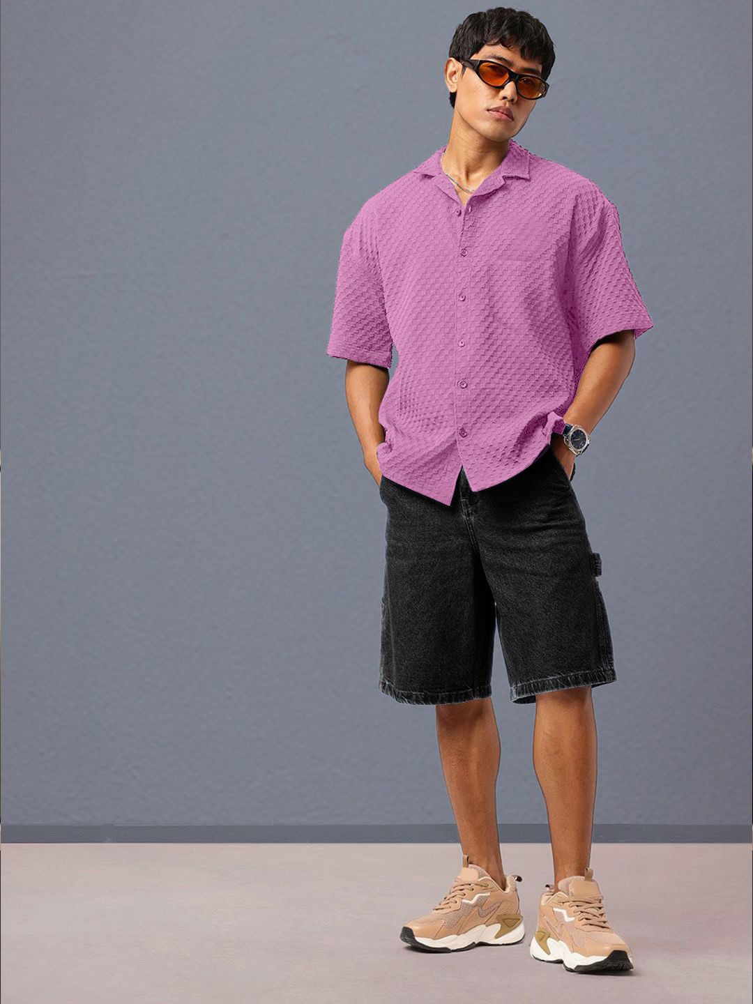 

Moda Rapido Men Standard Opaque Casual Shirt, Pink