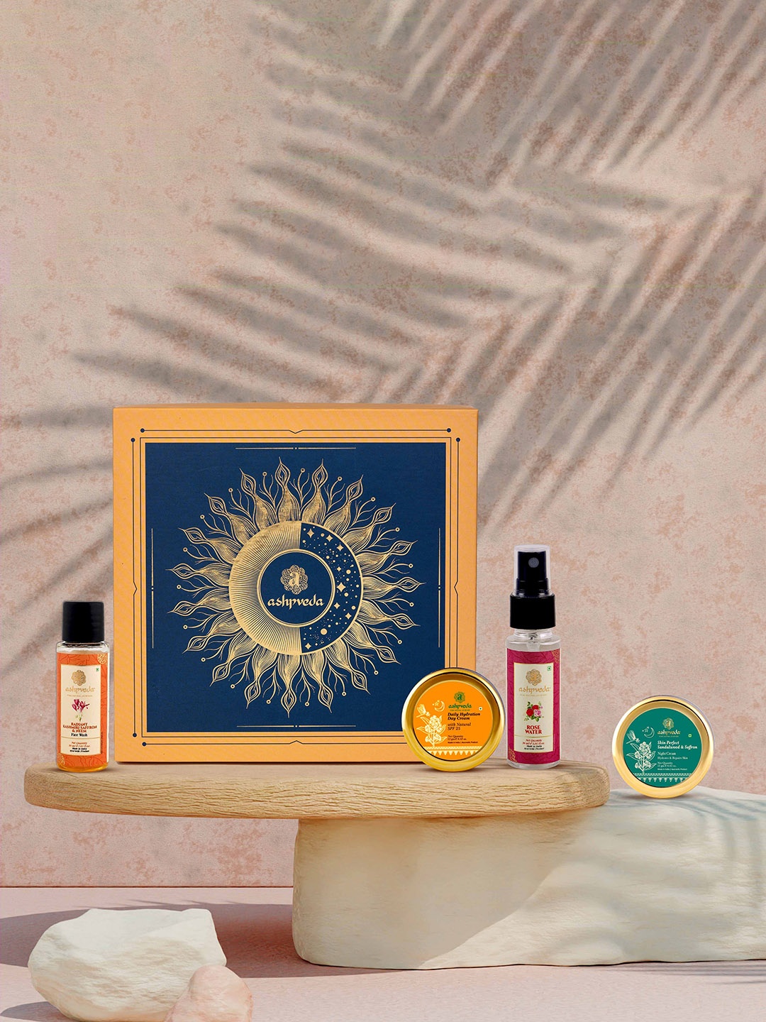 

ASHPVEDA Set Of 4 Daily Bliss Box Gift Set, Orange