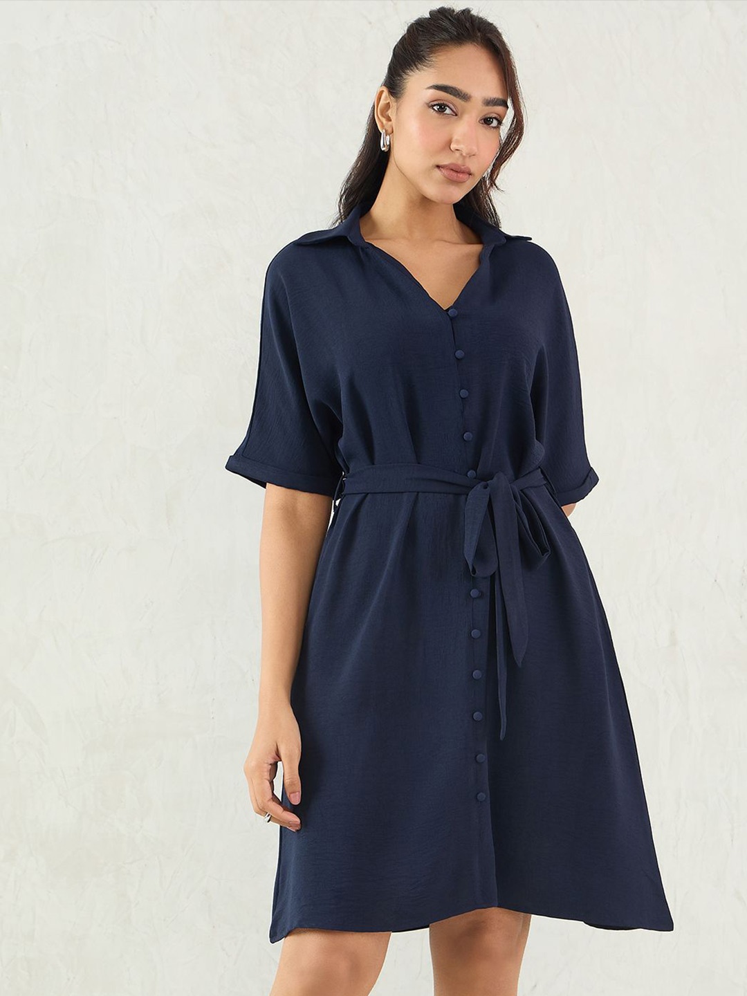

FEMMELLA Shirt Dress, Navy blue