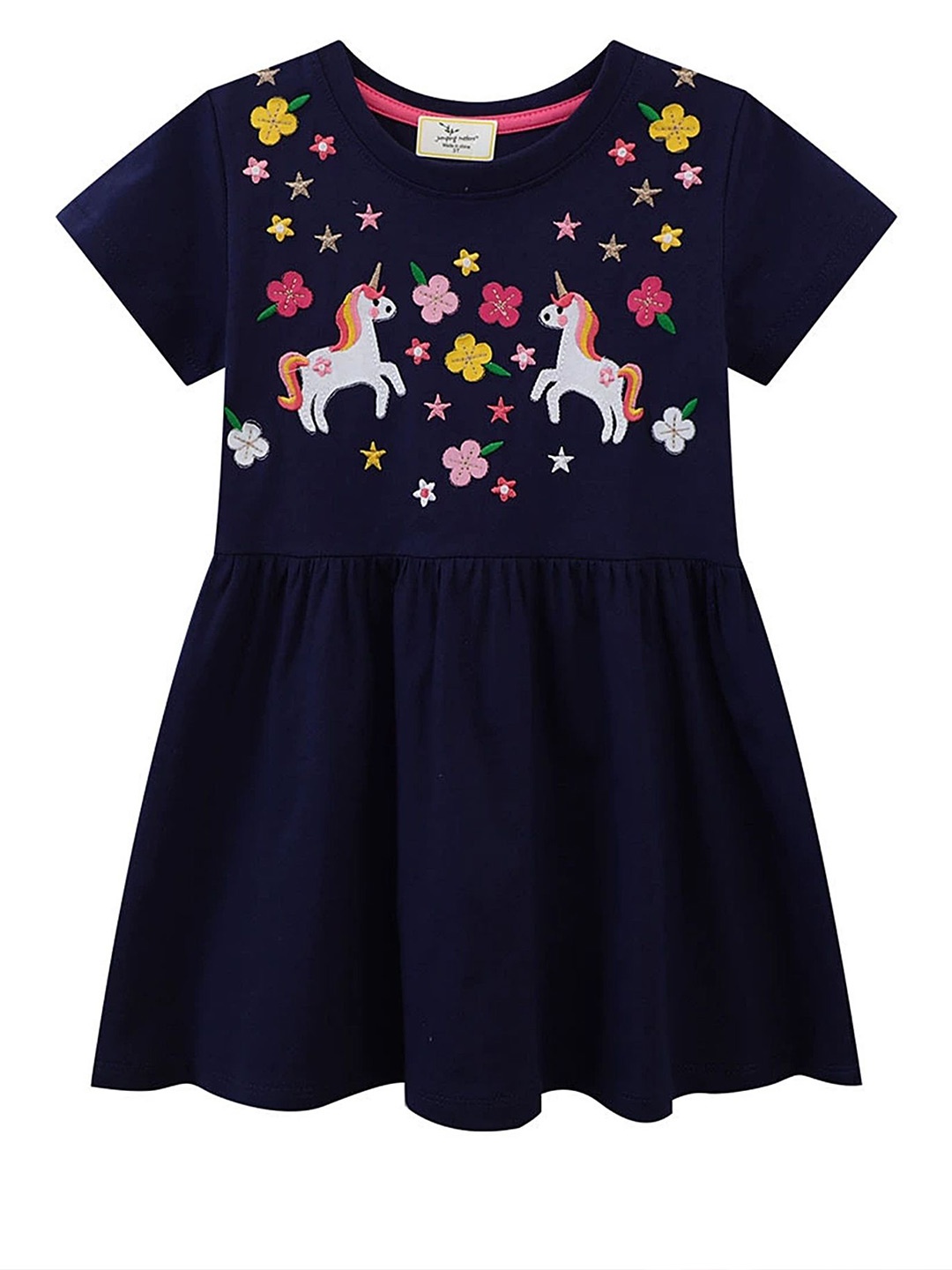 

LULU & SKY Girls Printed Nightdress, Blue