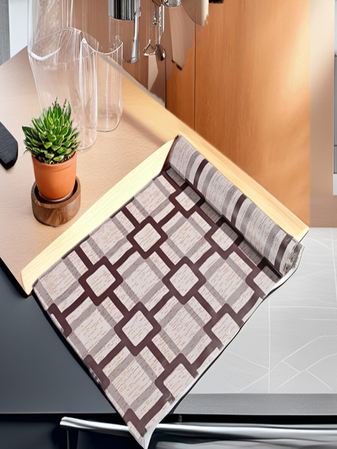 

REVEXO White Set of 1 Water Resistant Shelf Liner Organisers