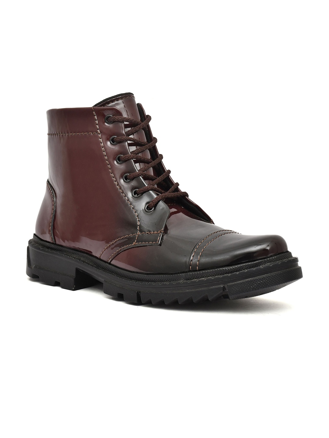 

Killer Men Lace Up High Top Boots, Brown