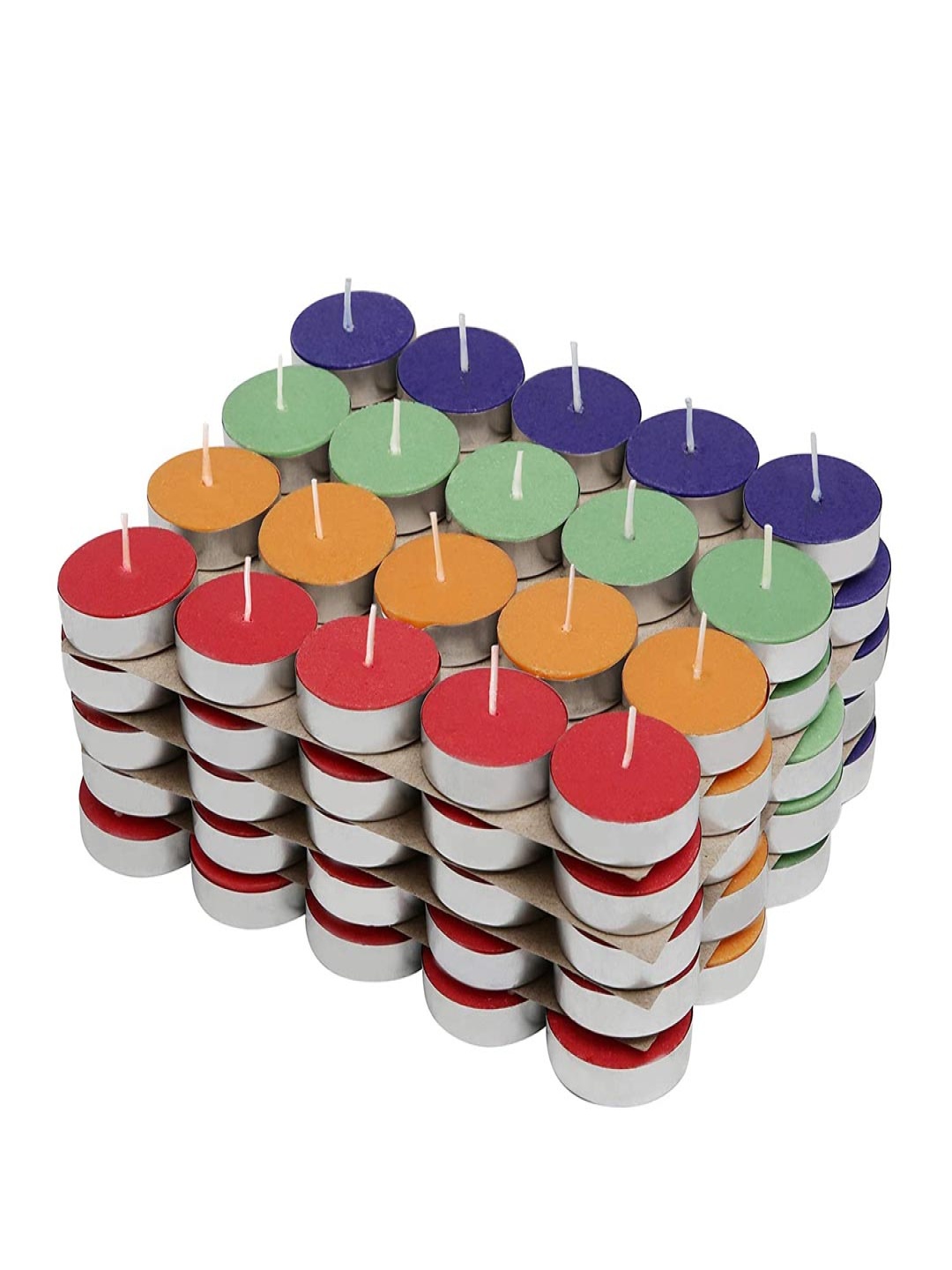 

TRUE DECOR Red & Green 100 pieces Tea Light Candle