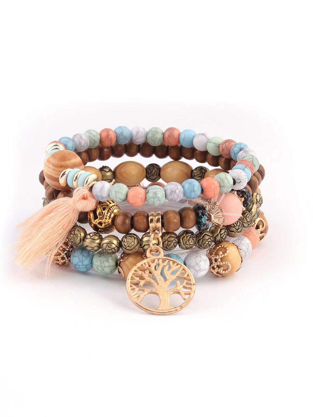 

Shining Diva Fashion Women 4 Gold-Plated Bracelet