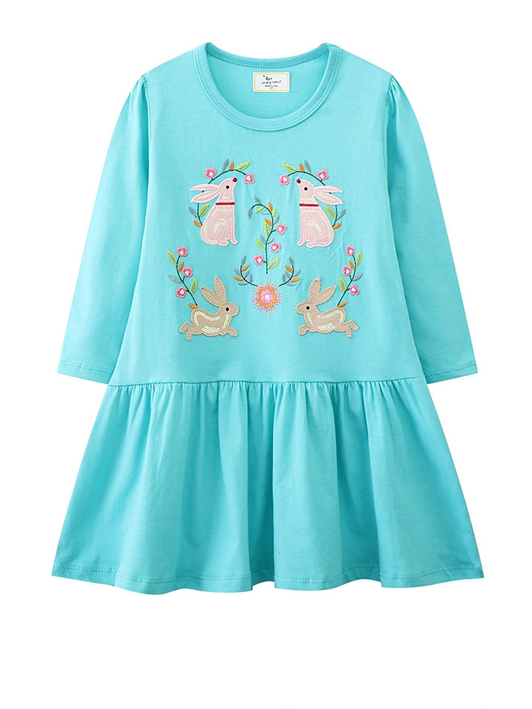 

LULU & SKY Girls Printed Nightdress, Blue