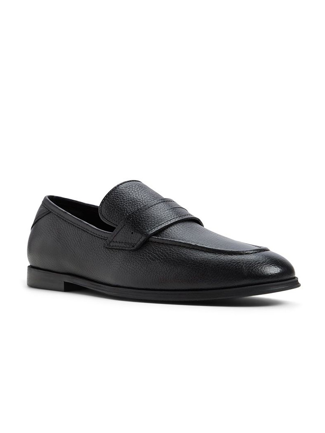 

ALDO Men Leather Formal Loafers, Black