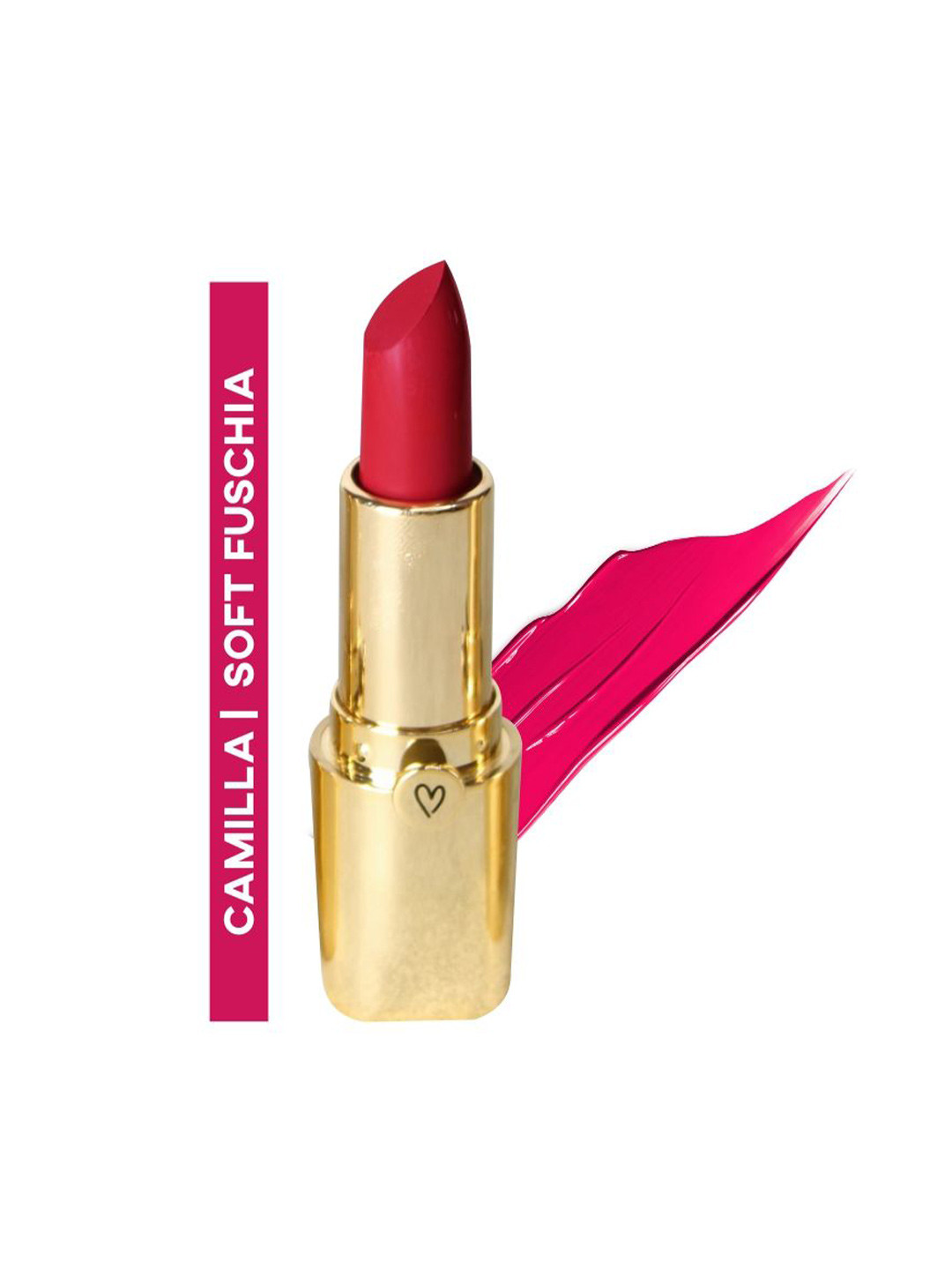 

Dunamiss Cosmetics Satin Creamy Lipstick With Shea Butter - 3.8 g - Camilla (Soft Fuschia), Fuchsia
