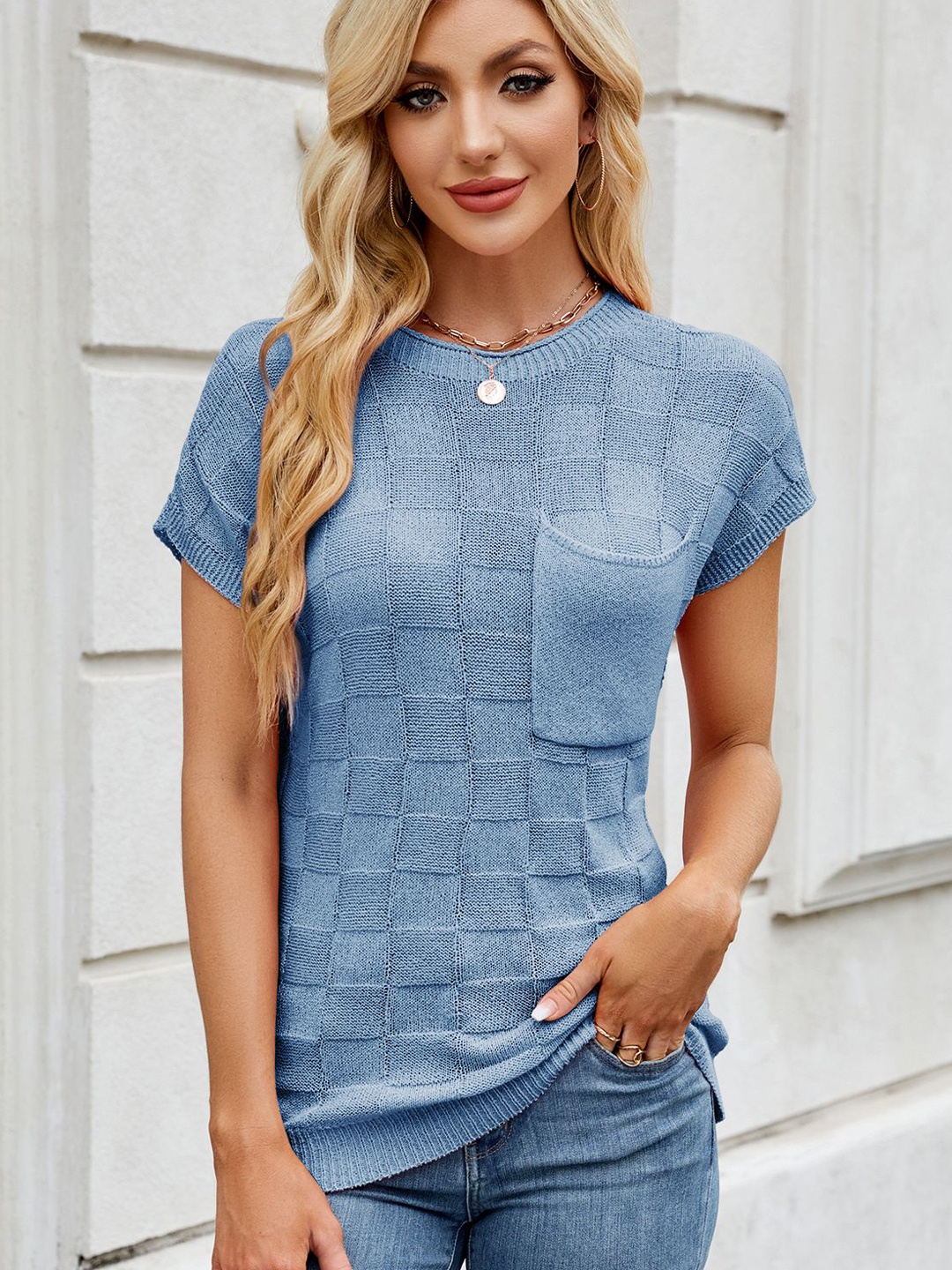 

StyleCast Top, Blue