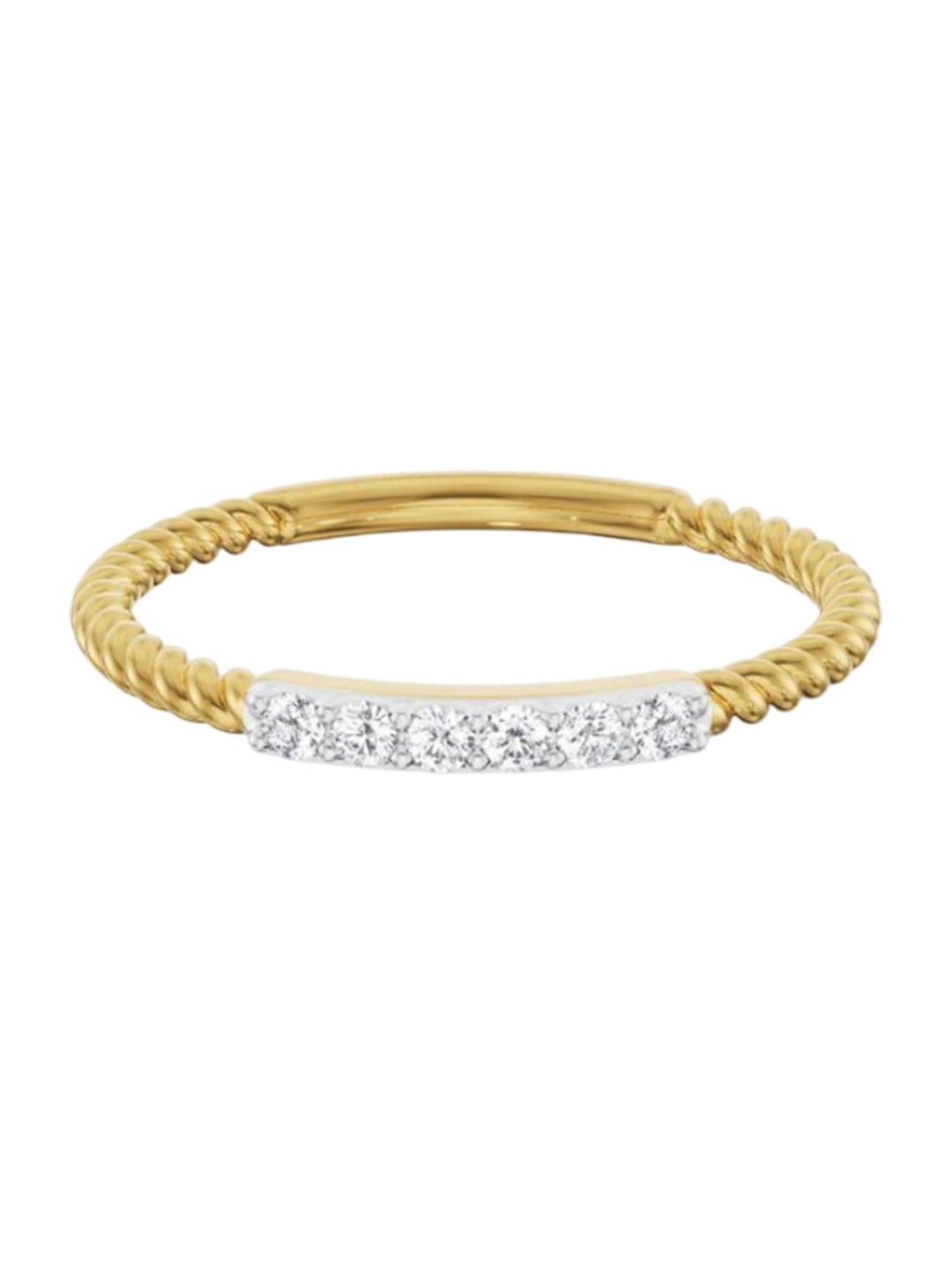 

Emori Dainty Spiral Diamond Band, Yellow