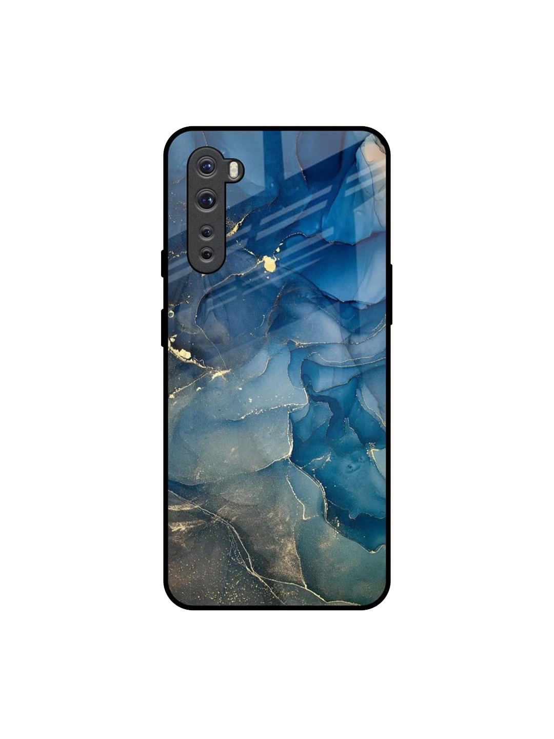 

QRIOH Blue Cool Marble Real Printed OnePlus Nord Back Case