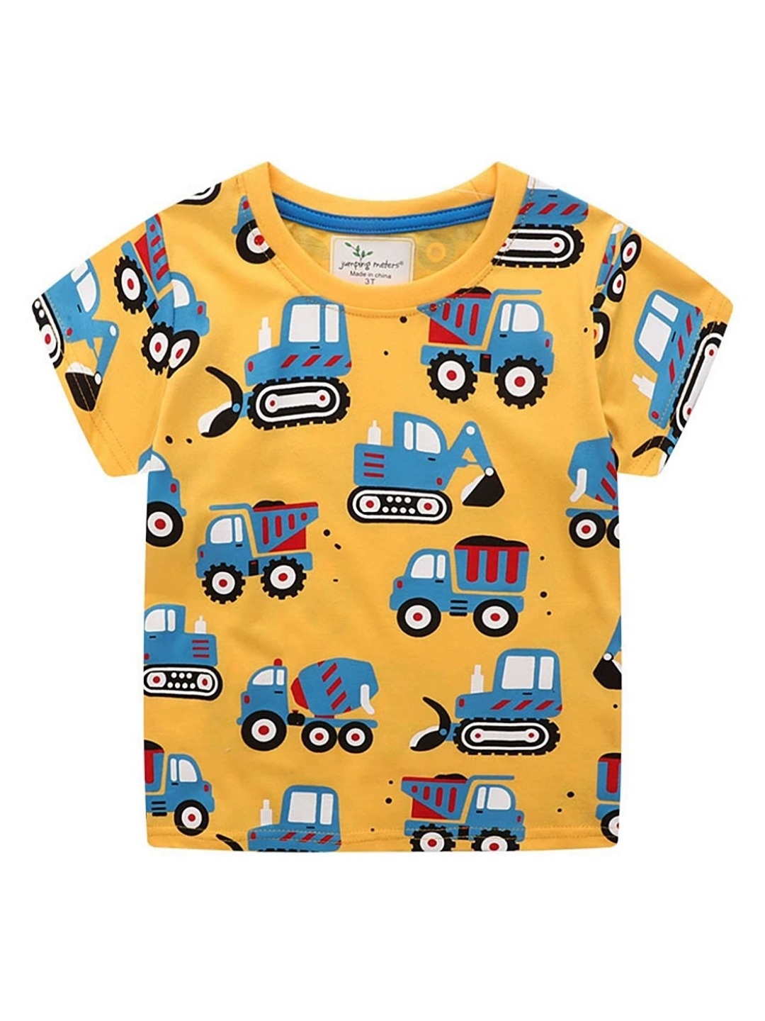 

LULU & SKY Boys Printed Applique T-shirt, Yellow
