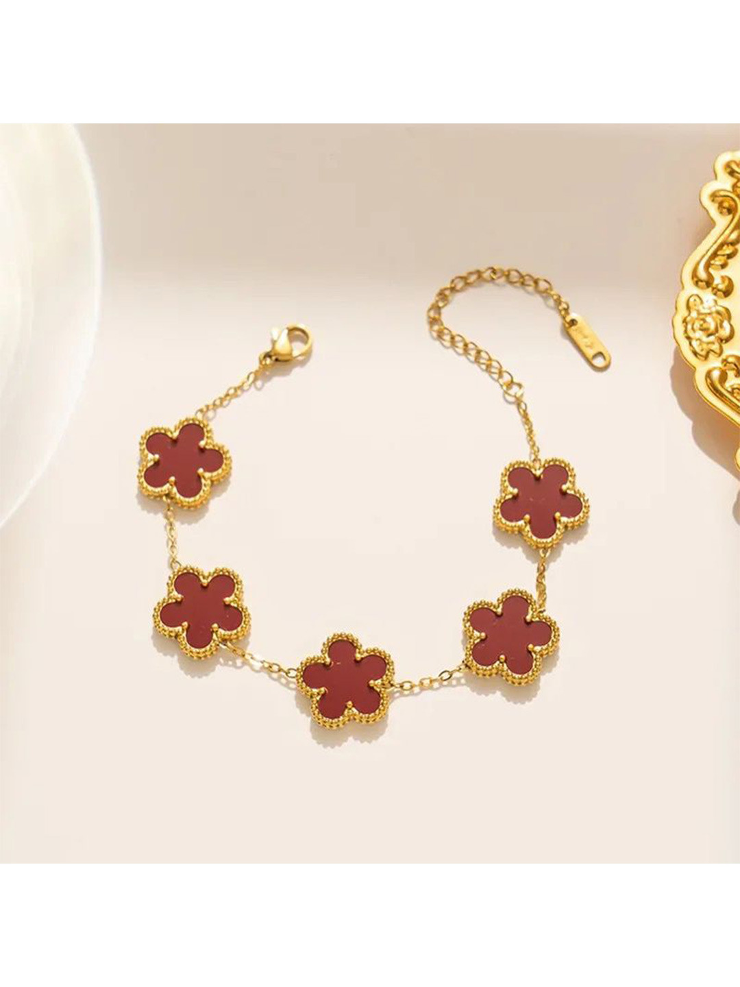 

Shining Diva Fashion Women Gold-Plated Wraparound Bracelet