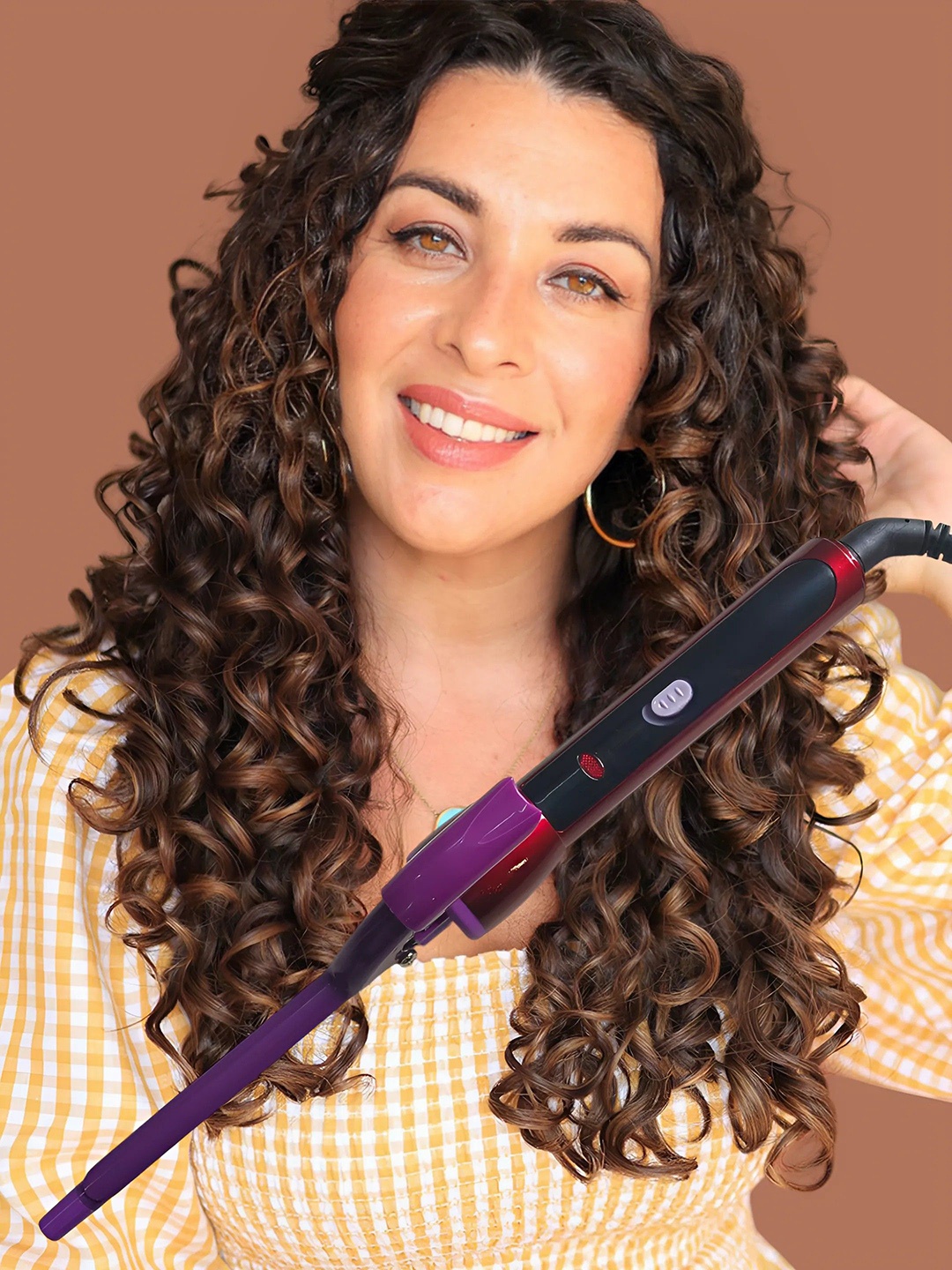 

vng Thin Curls Hair Curler JD-2051 - Purple, Red